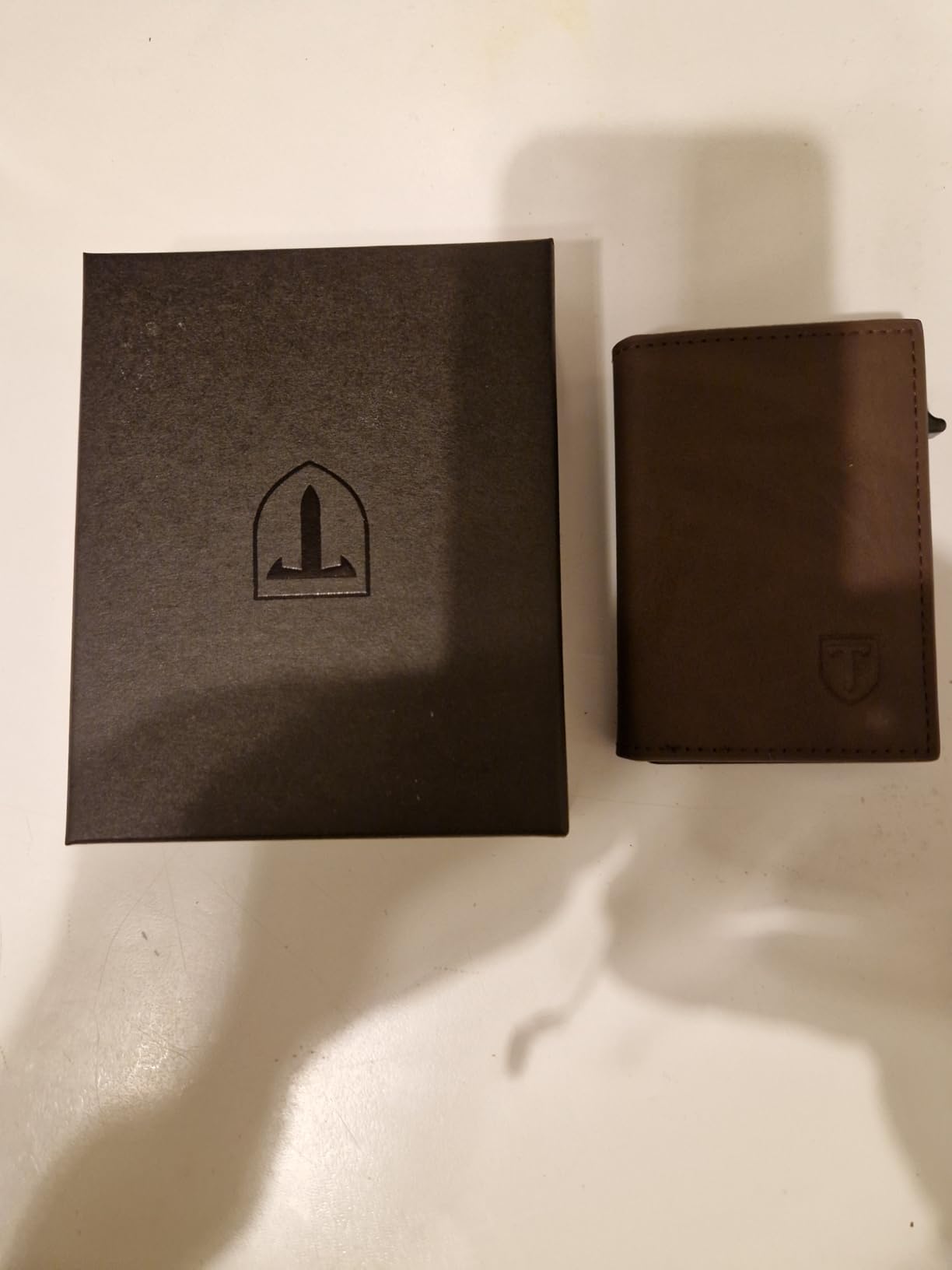 TENBST Card Holder portafoglio slim 8 carte Nero RFID