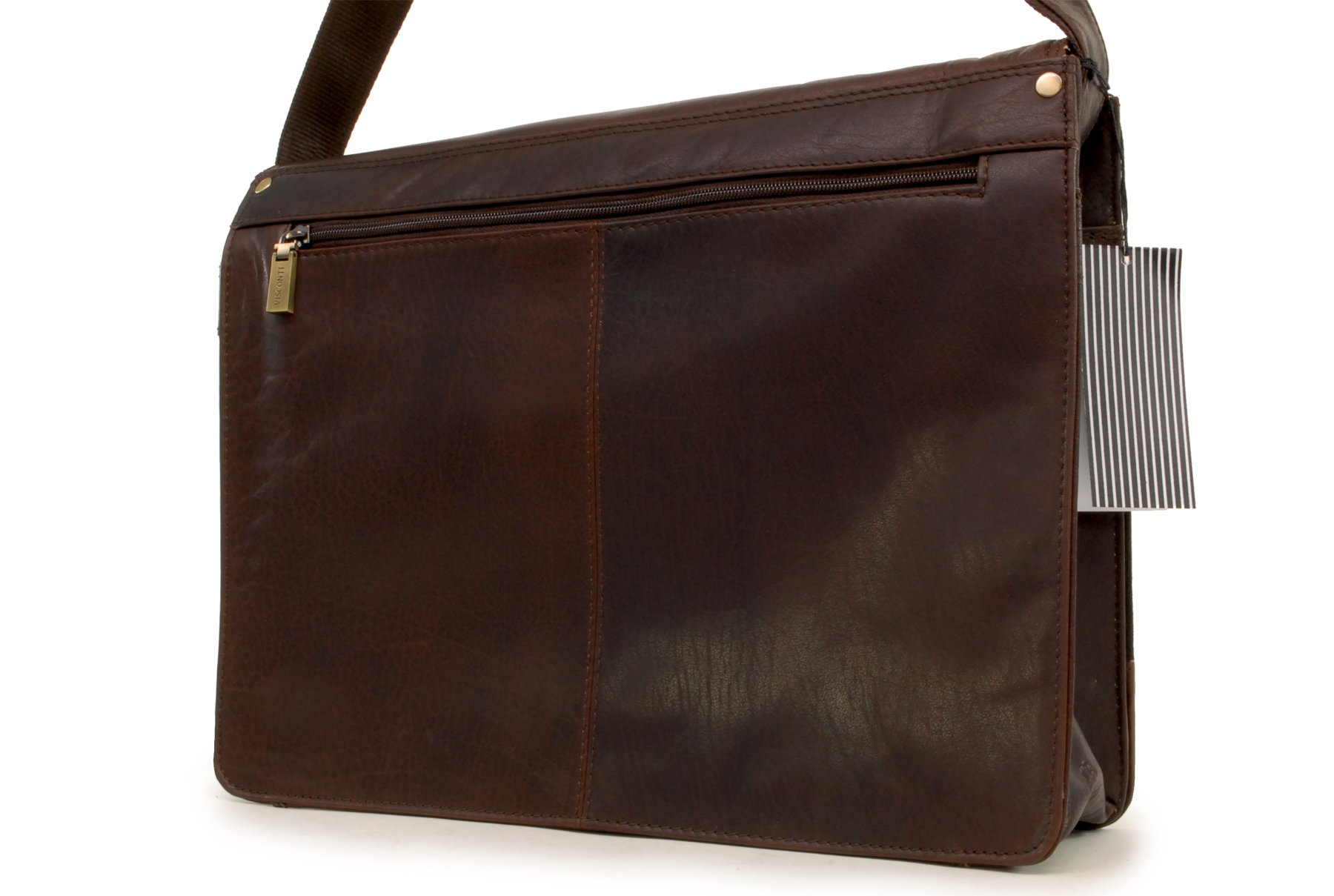 Visconti Hunters Bags ML23 Carter borsa messenger marrone in pelle