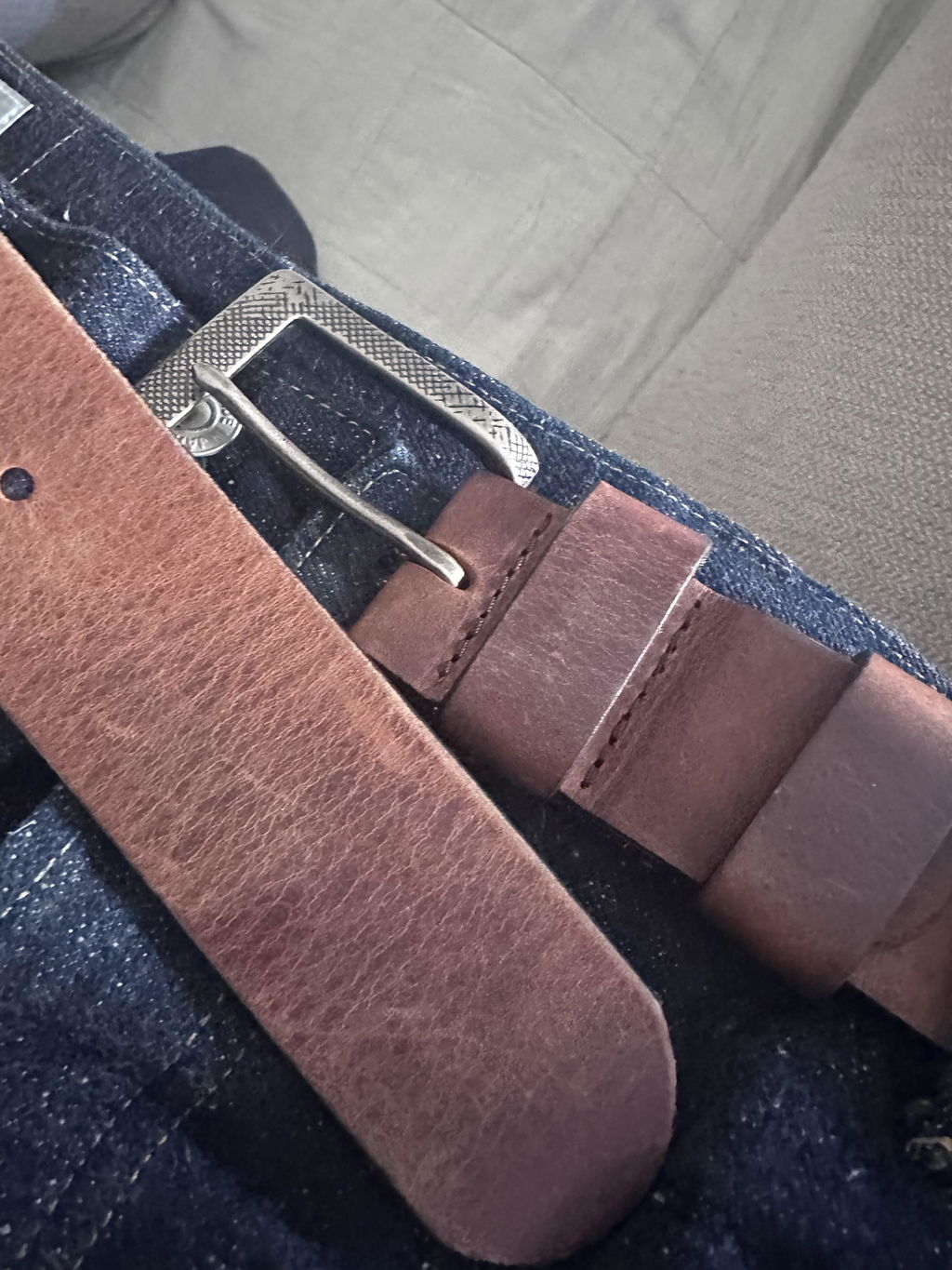 Crazy Horse Craft Belts cintura in pelle marrone classico 40 mm