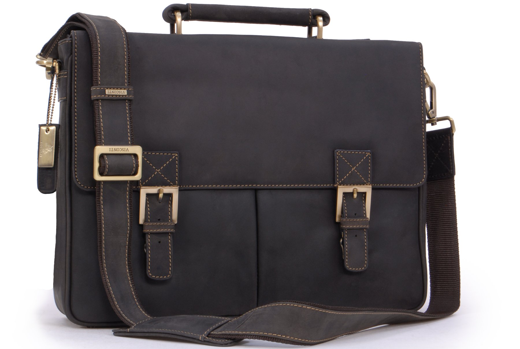 Visconti Hunters Bags 18716 Berlin borsa ventiquattrore uomo pelle PC 15 pollici