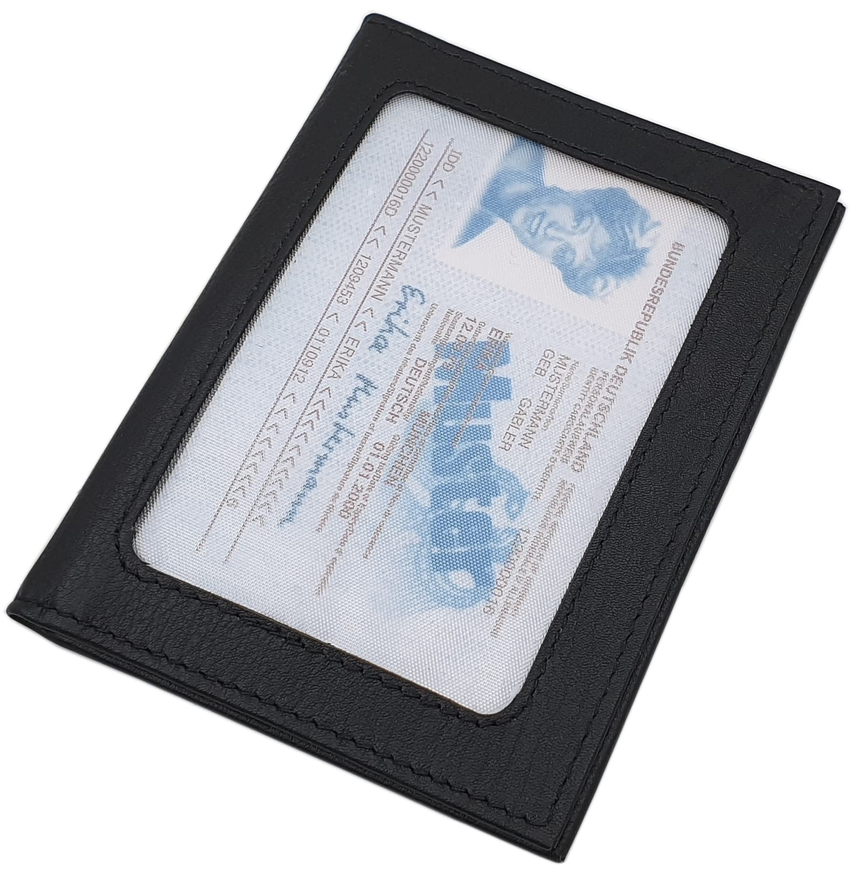 myledershop Karten- und Ausweisetuis porta carte in pelle di vitello