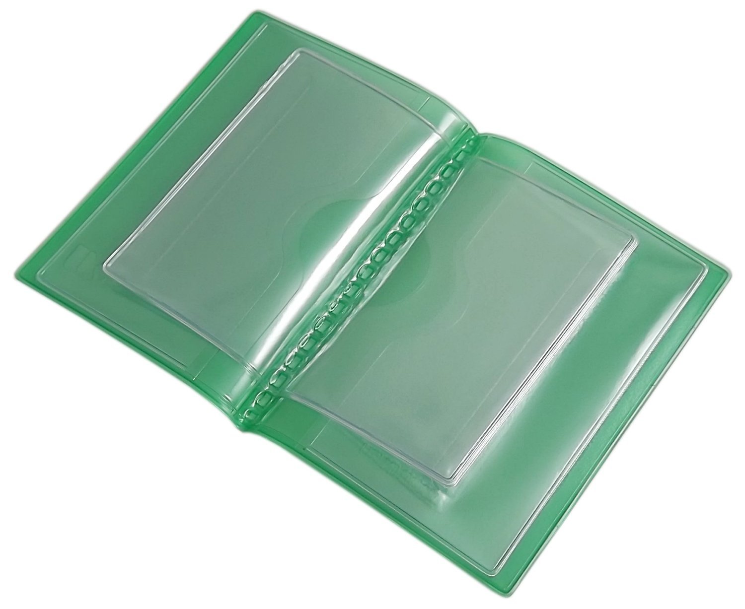 myledershop Karten- und Ausweisetuis porta documenti 10 scomparti verde