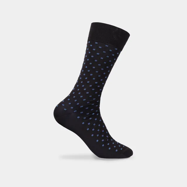 Miguel Bellido Calcetines calcini corti cotone mercerizzato blu 39-42