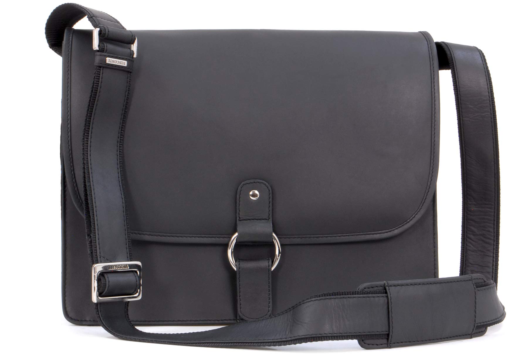 Visconti Hunters Bags 18797 borsa a tracolla nera per documenti A4