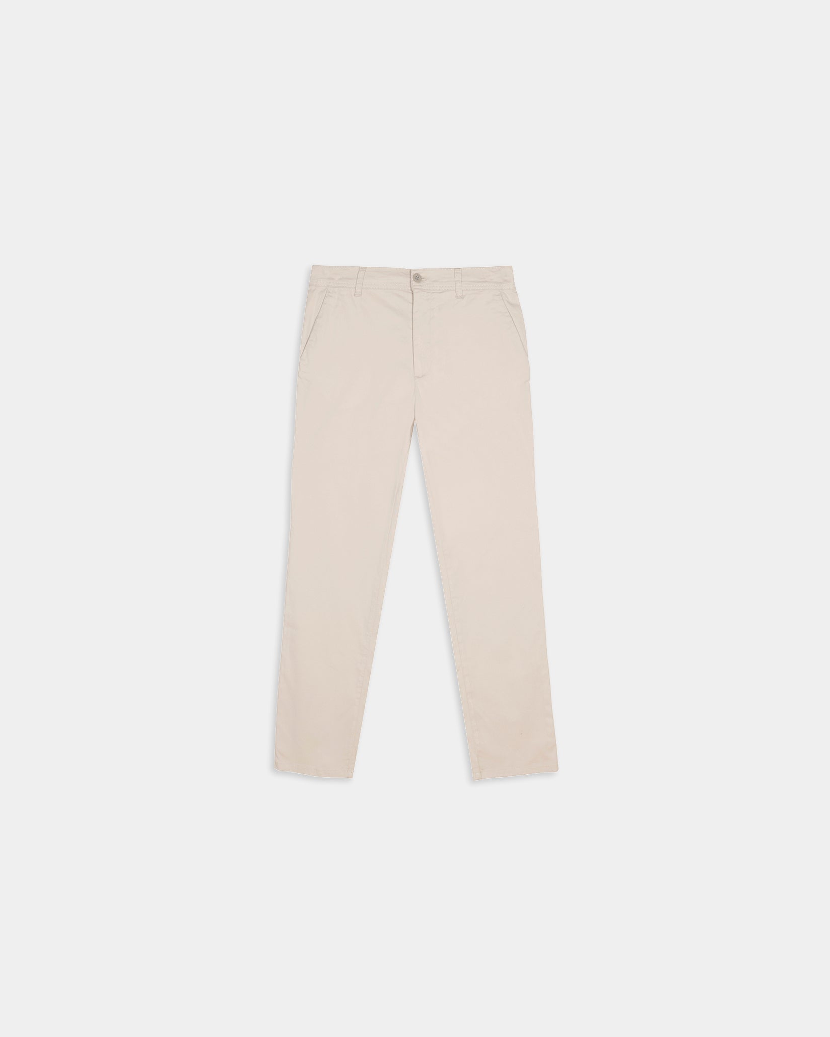 Miguel Bellido Pantalones chino pantaloni beige in cotone elasticizzato taglia 38