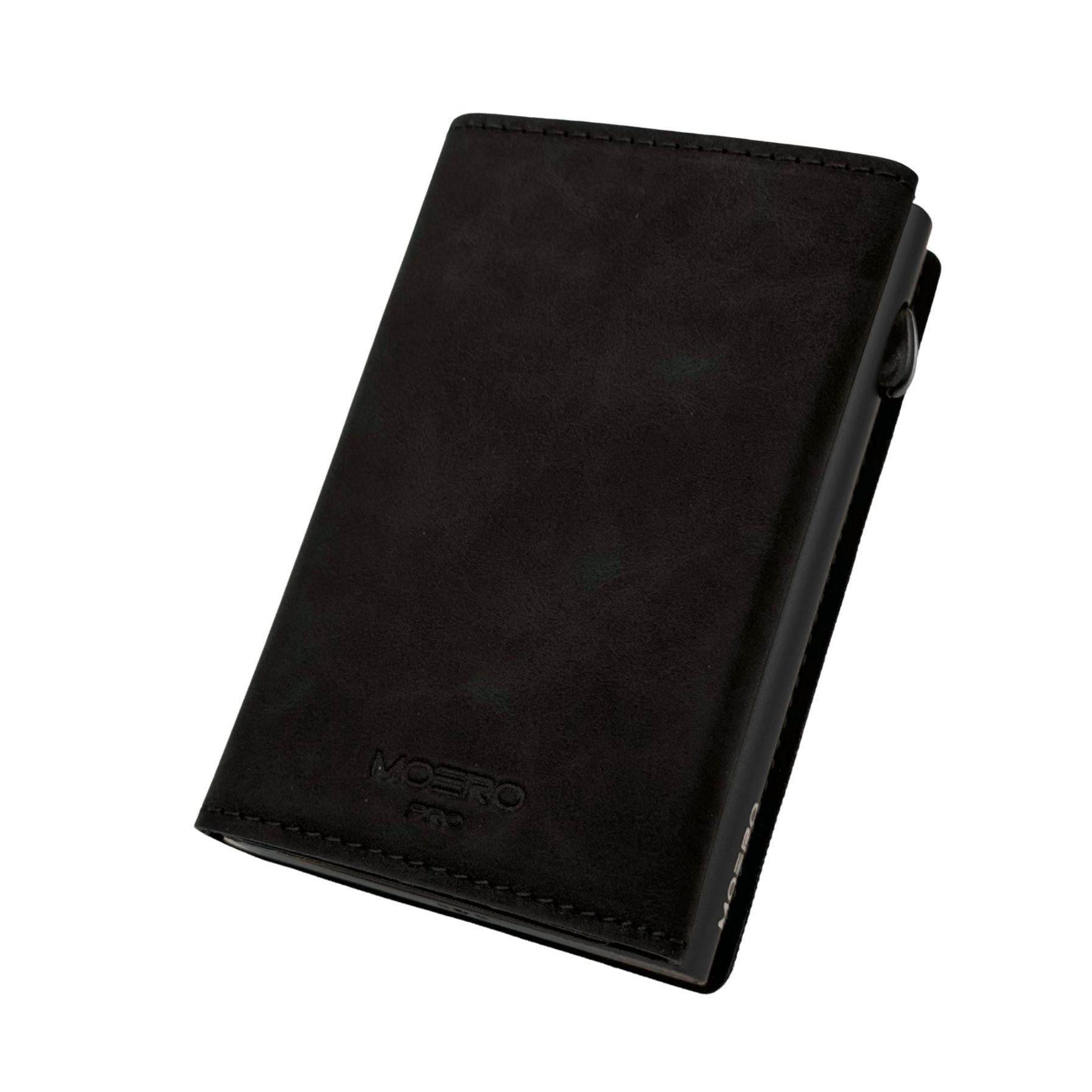 Moero Linea AirTag AirTag PRO Vintage Black portafoglio Nero RFID