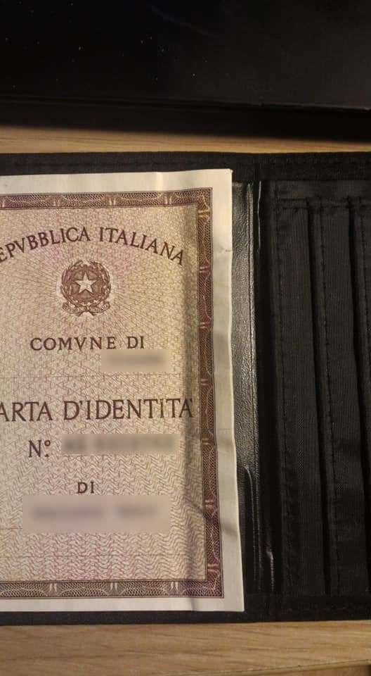 myledershop Karten- und Ausweisetuis porta carte d'identità e credito nero