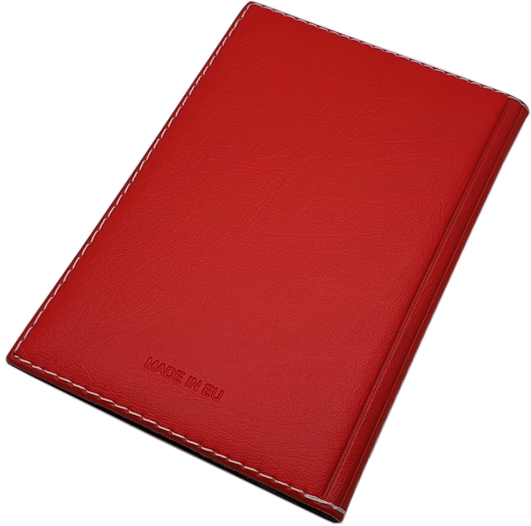myledershop Karten- und Ausweisetuis portadocumenti Design 1 rosso 12 scomparti