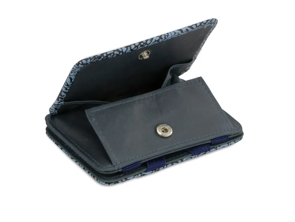 Hunterson The Elephant Prints The OG Coin portamonete Elephant Blue RFID