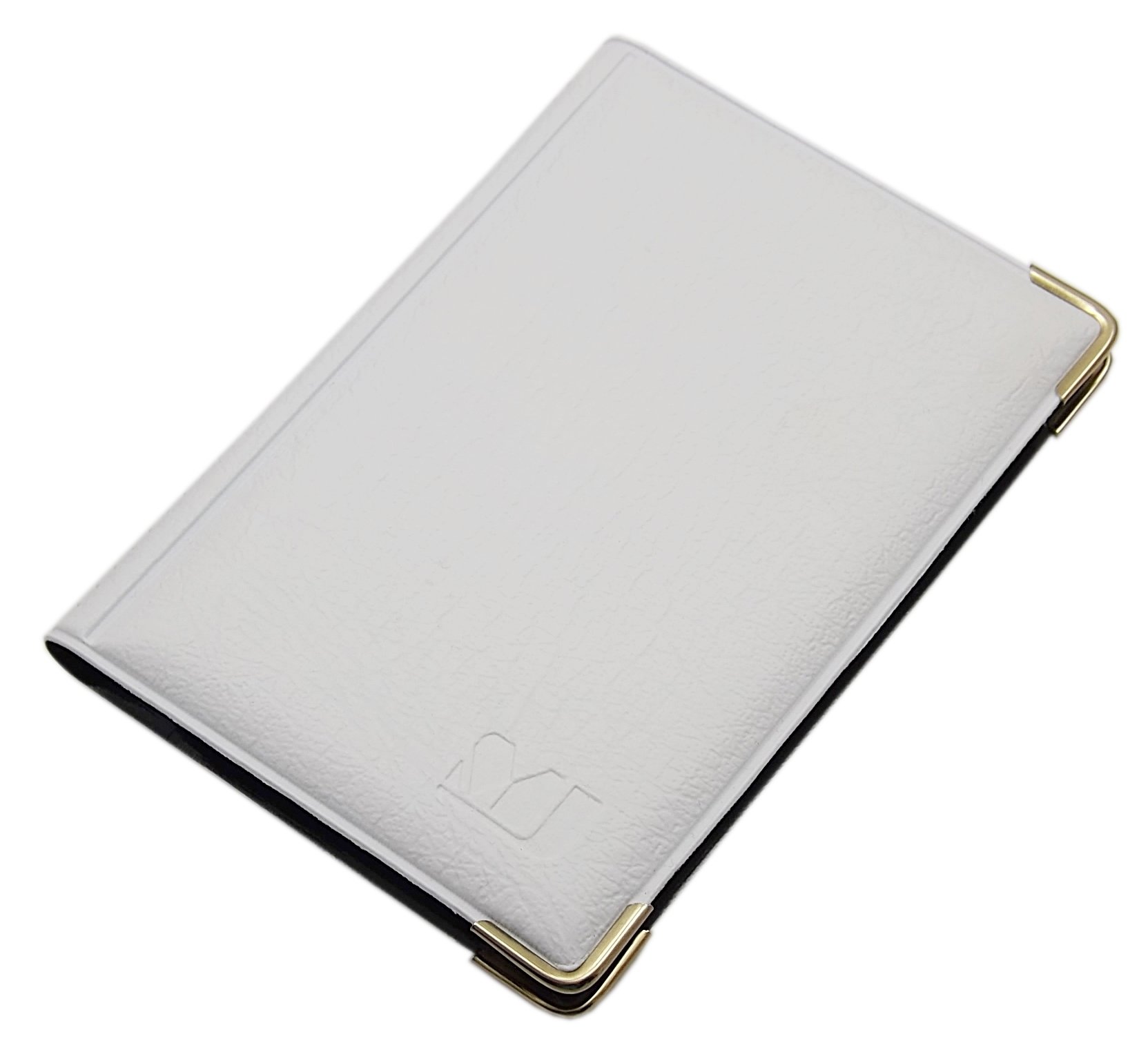 myledershop Kredit- und Visitenkartenetuis porta carte Design 3 bianco
