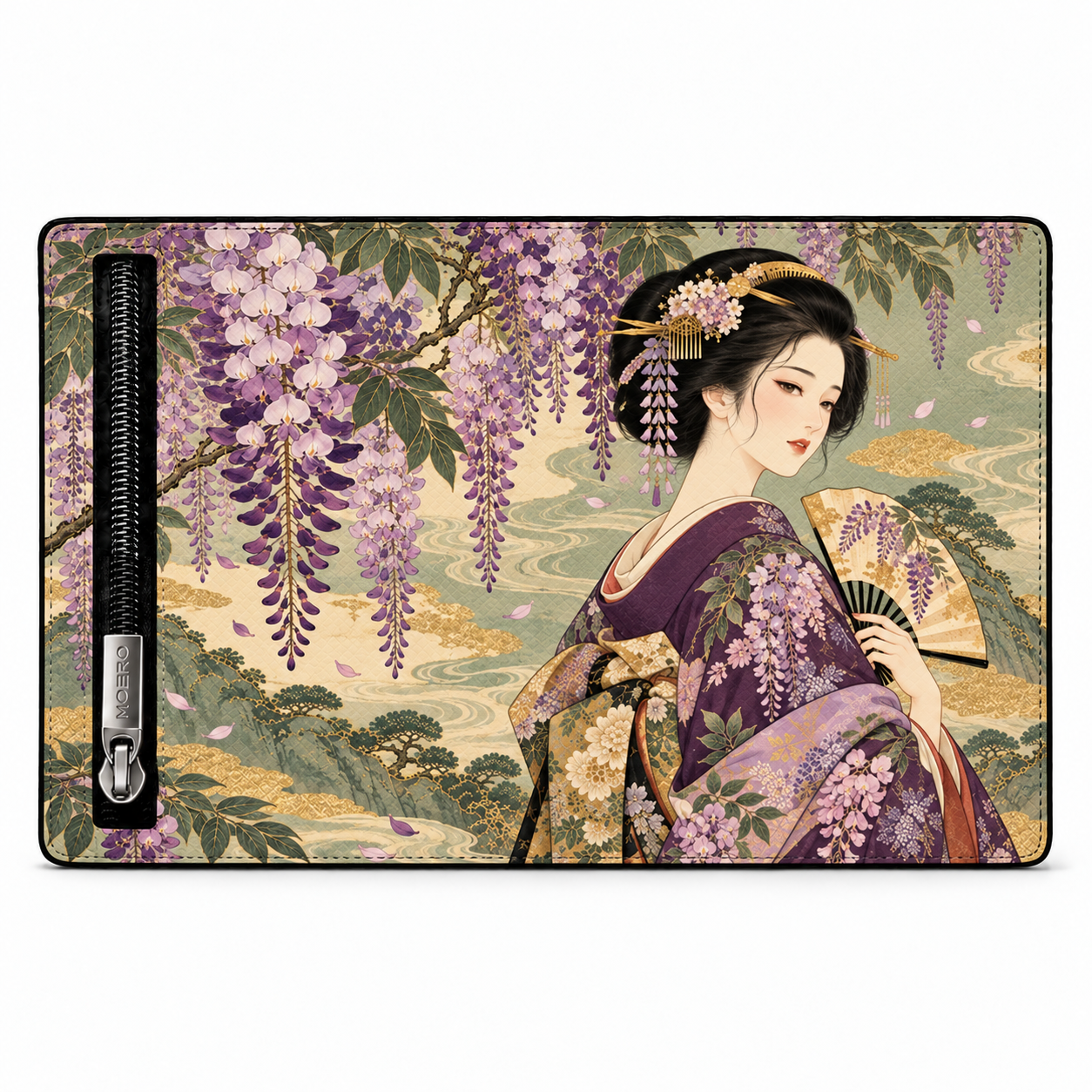 Moero Edizioni Speciali Geisha Japanese Art portafoglio RFID compatto