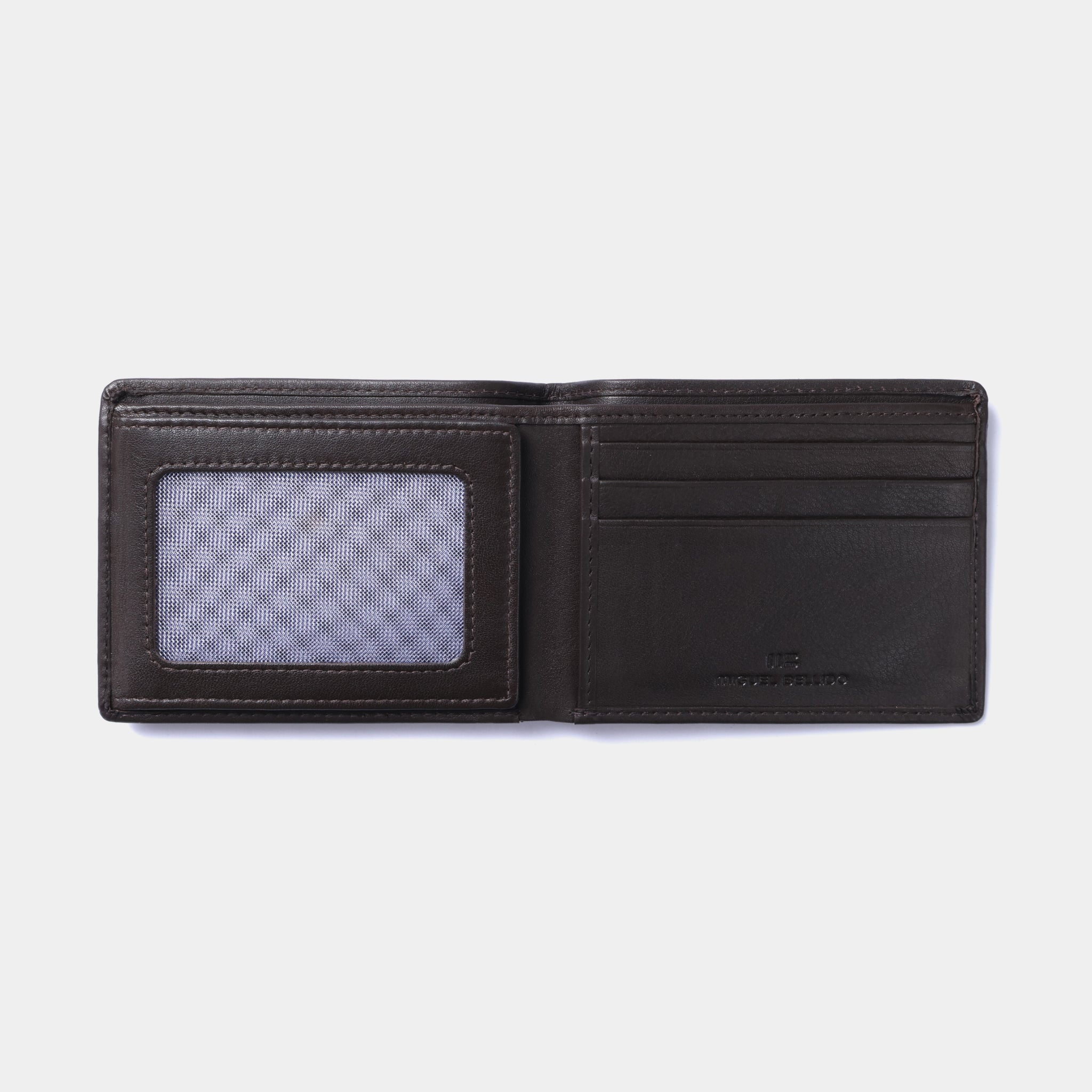Miguel Bellido Carteras Cartera con tarjetero en piel de vacuno portafoglio nero RFID
