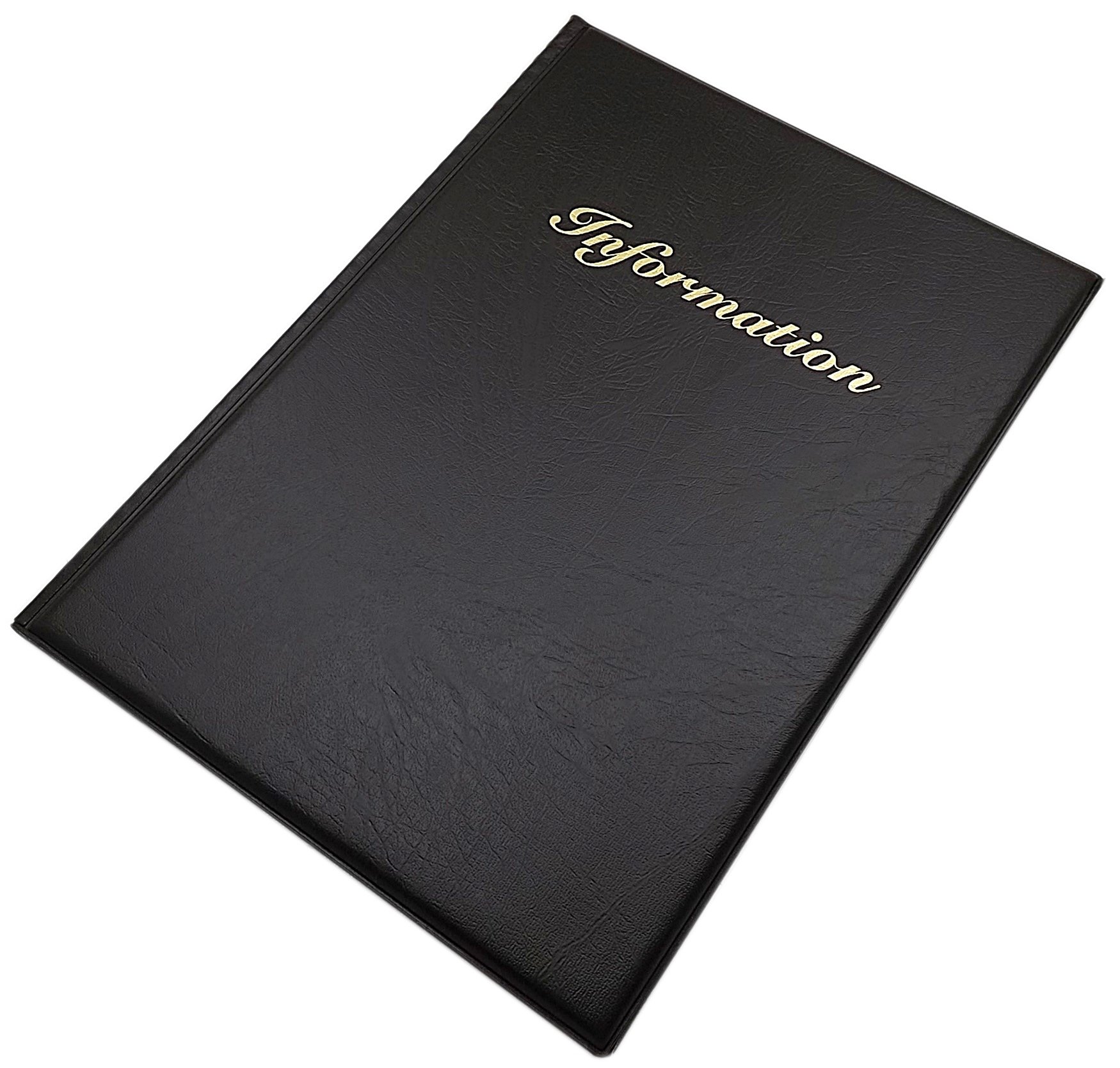 myledershop Ausweismappen Information Mappe DIN A4 12 scomparti nero