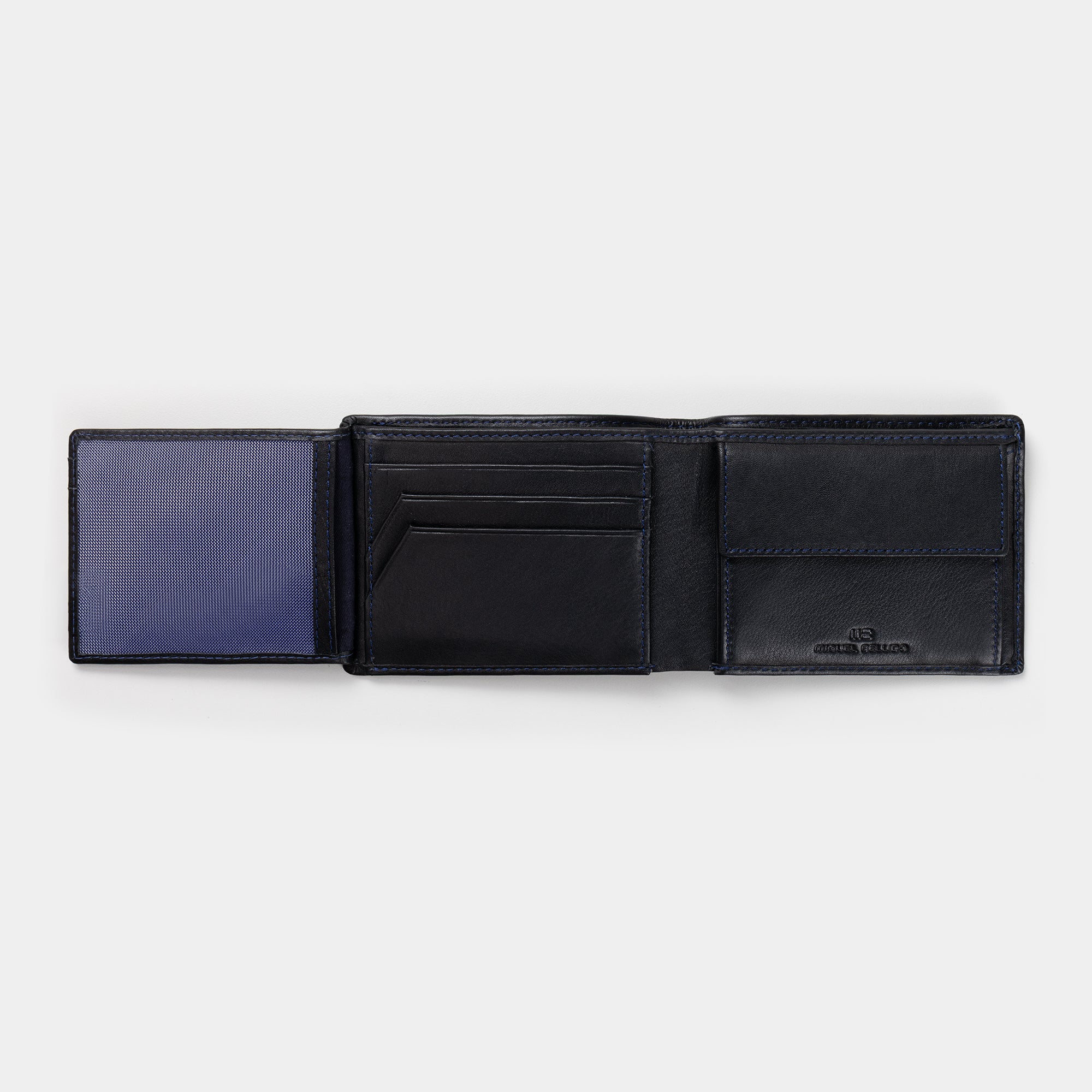Miguel Bellido Carteras Macao portafoglio in pelle con portamonete RFID