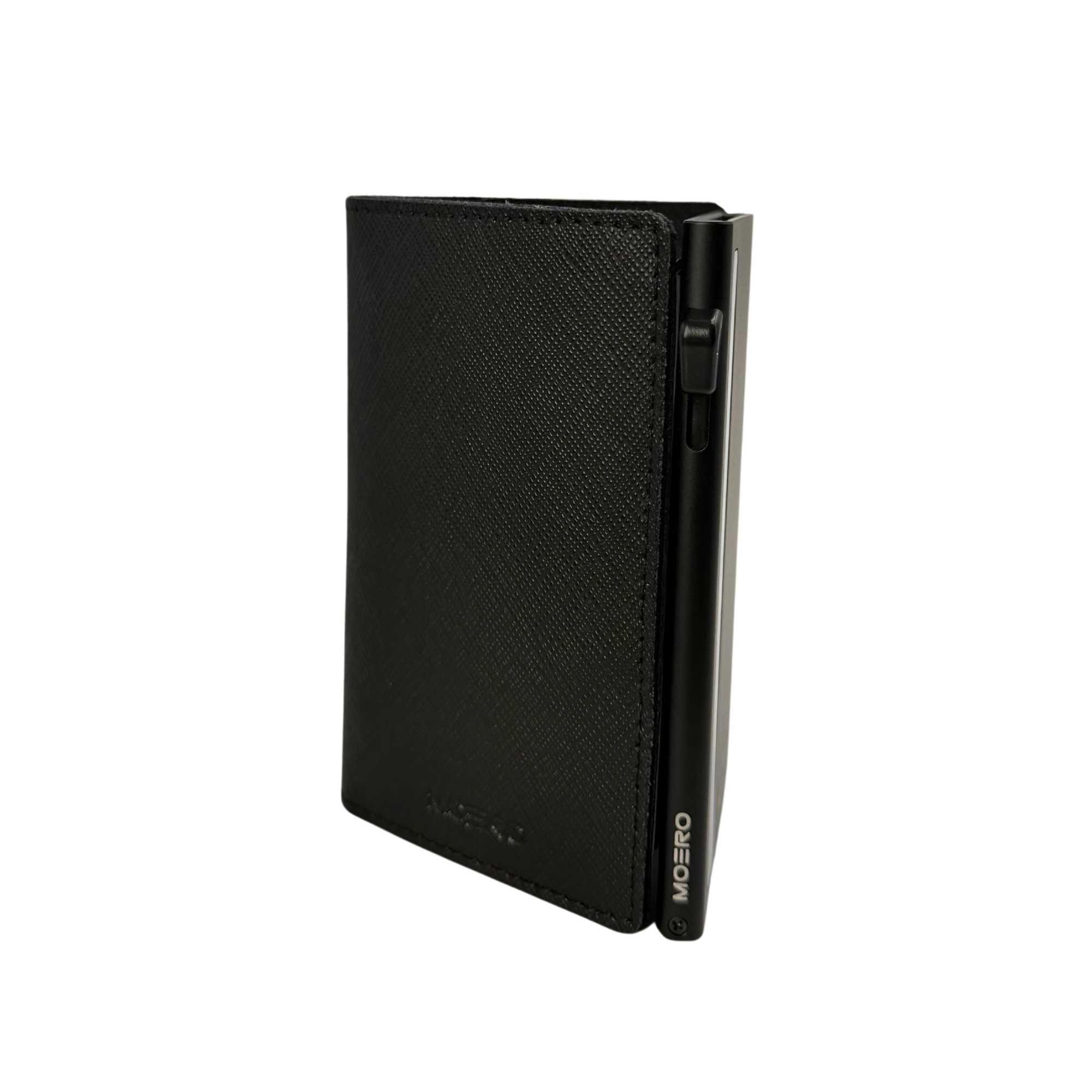 Moero Linea Air AIR Saffiano portafoglio nero ultr slim RFID