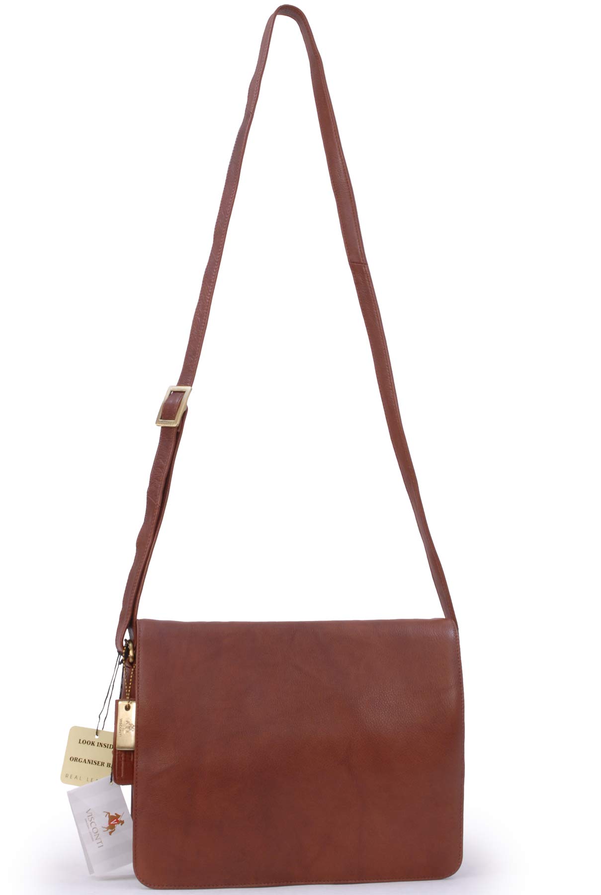 Visconti Atlantic 754 Tess borsa messenger in pelle Marrone