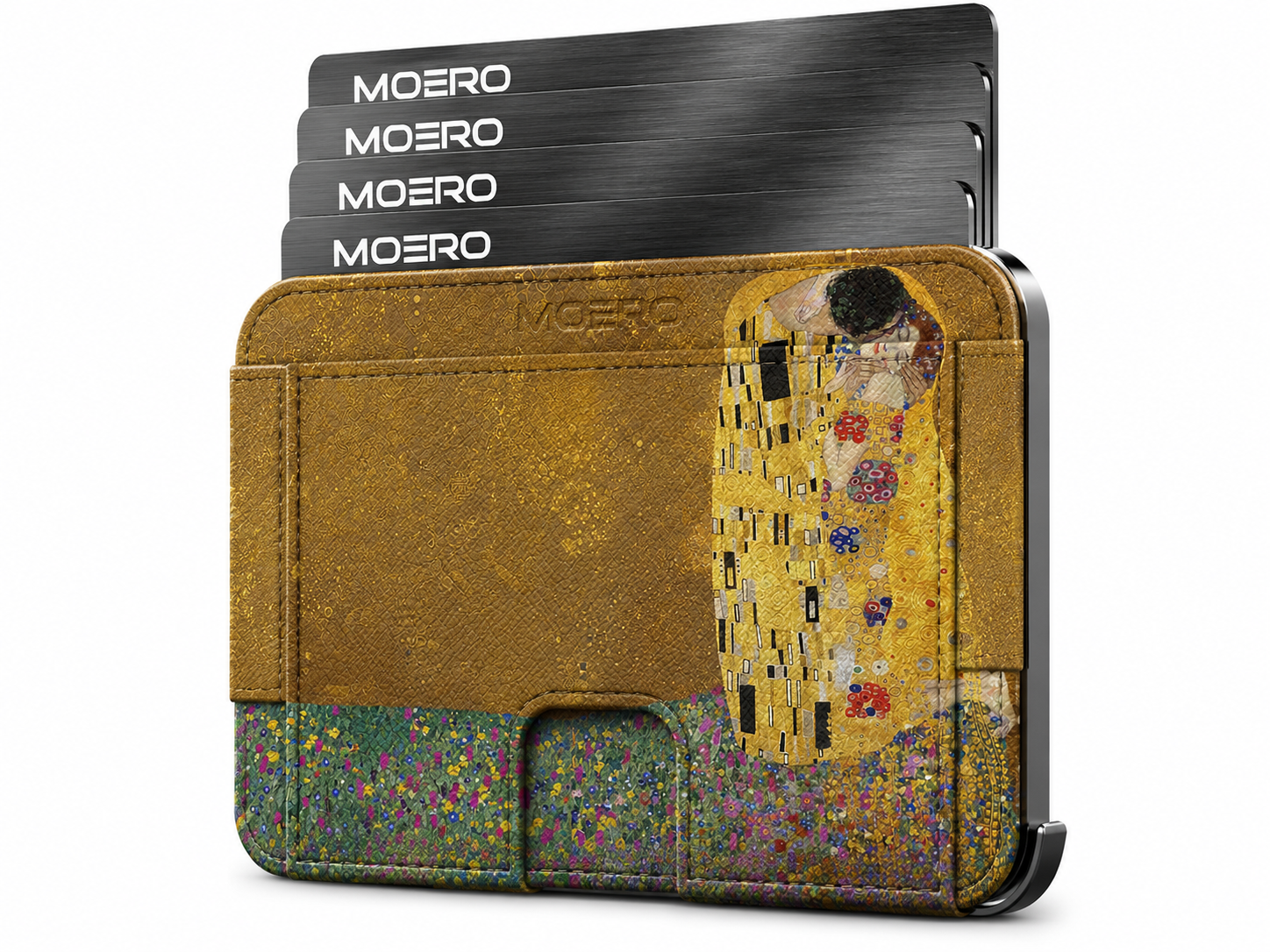 Moero Edizioni Speciali M2 Pro Bacio di Klimt portafoglio MagSafe RFID