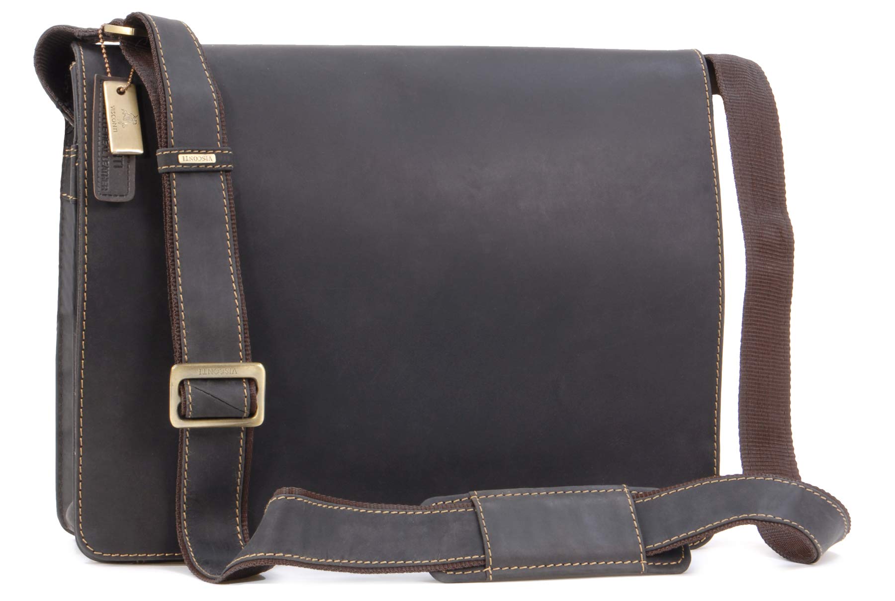 Visconti Hunters Bags 18548 messenger borsa a tracolla Olio Marrone Chiaro