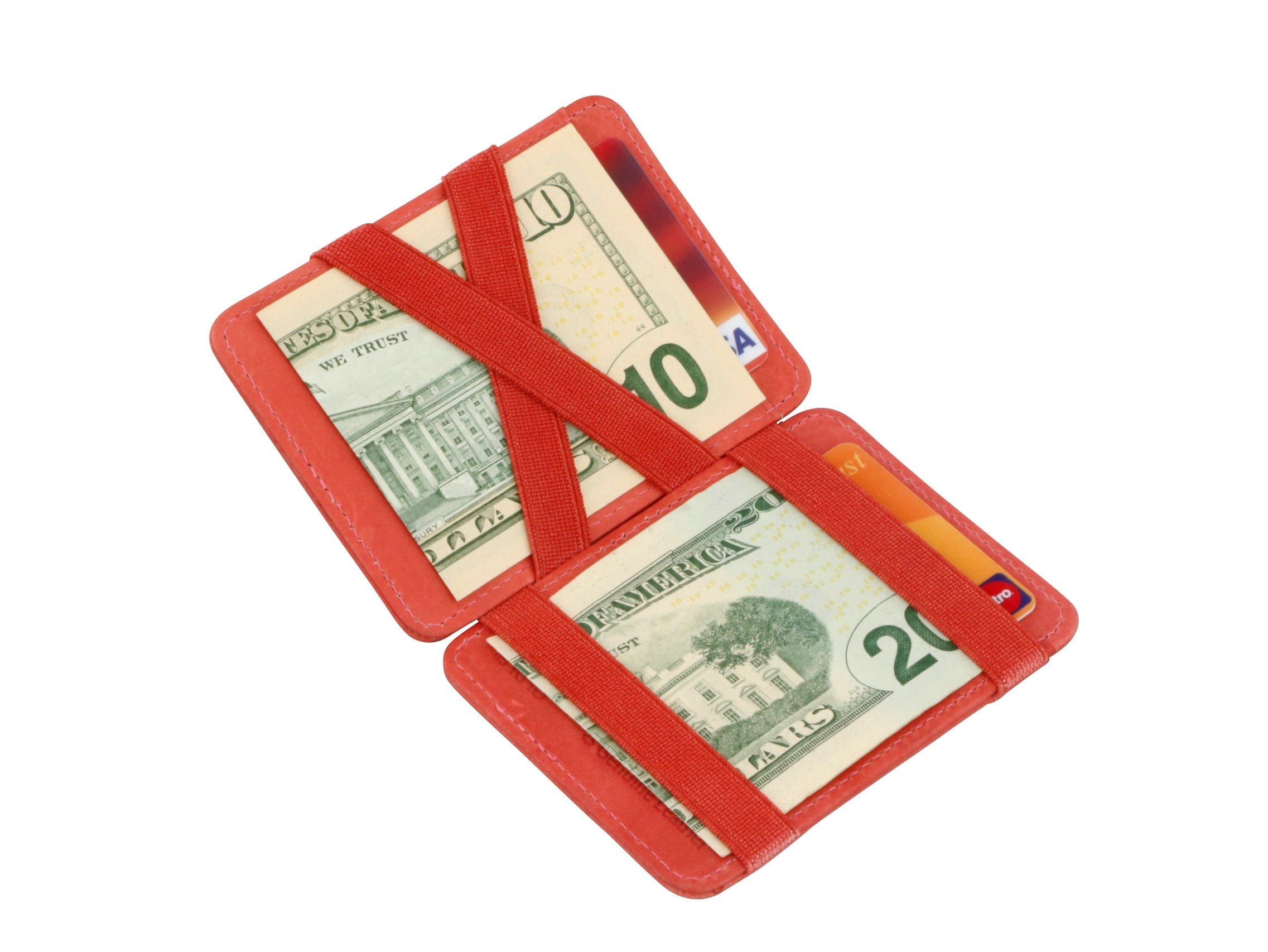 Hunterson The Leather Collection The OG portafoglio Orange in pelle RFID