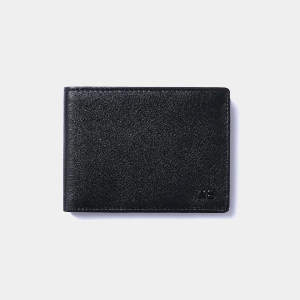 Miguel Bellido Carteras Cartera con tarjetero en piel de vacuno portafoglio nero RFID