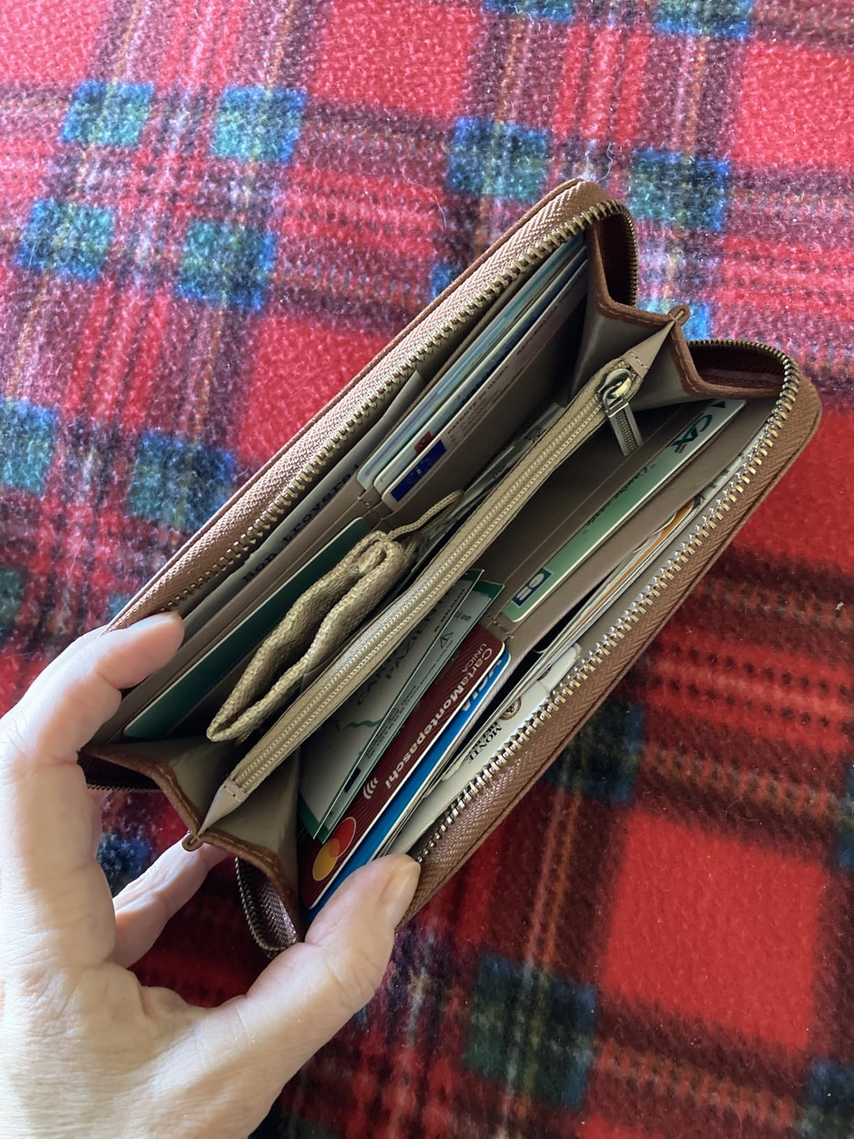 GOIACII WOMEN'S LARGE WALLET portafoglio donna A02 vino rosso RFID