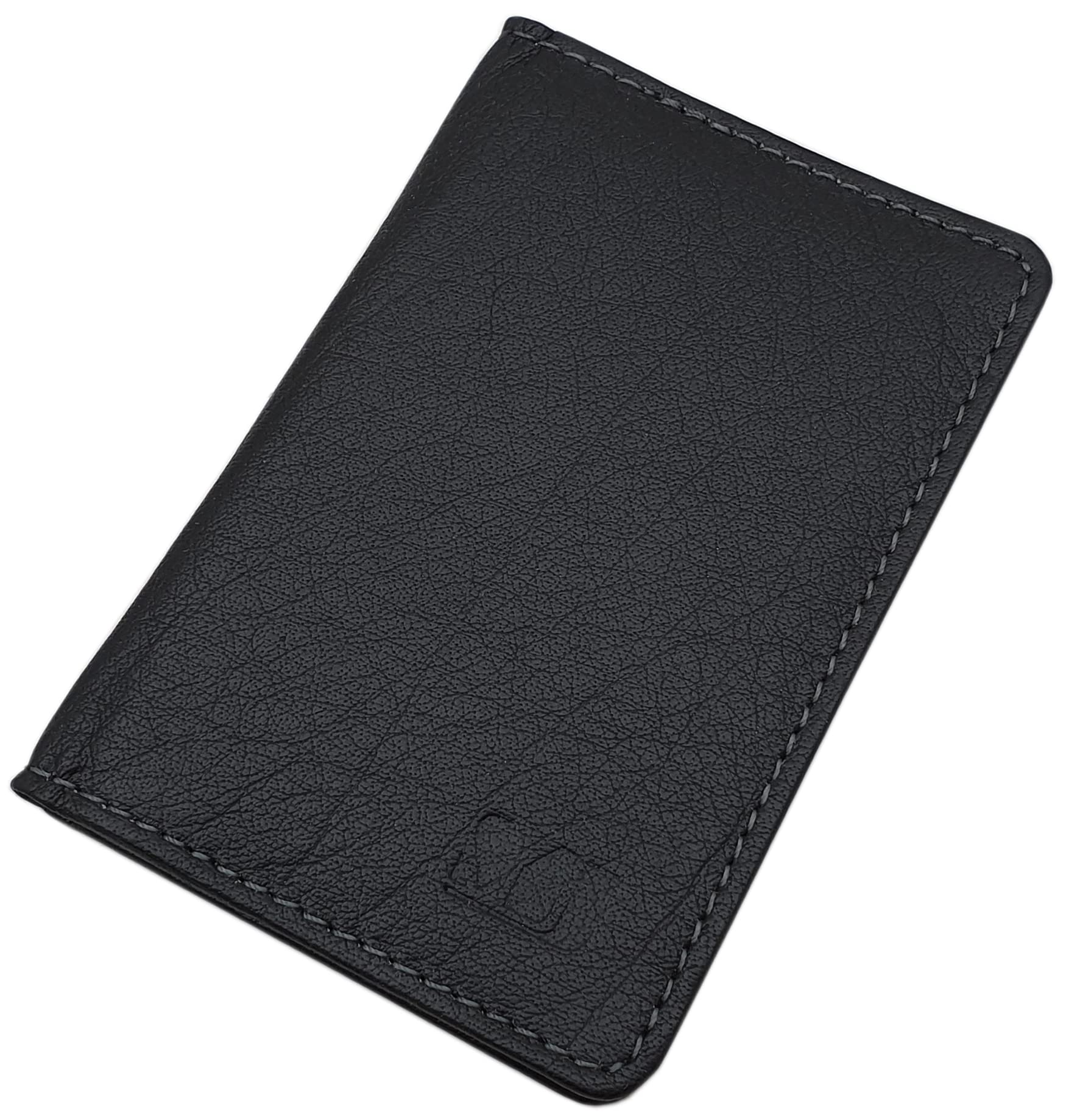 myledershop Kredit- und Visitenkartenetuis portacarte pelle di bufalo nero RFID