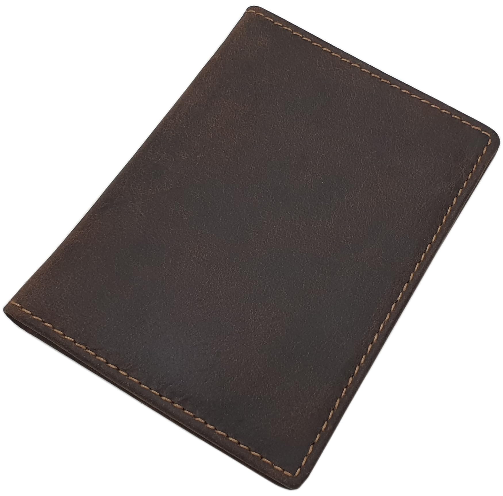 myledershop Karten- und Ausweisetuis porta carte marrone RFID 9 x 12 cm