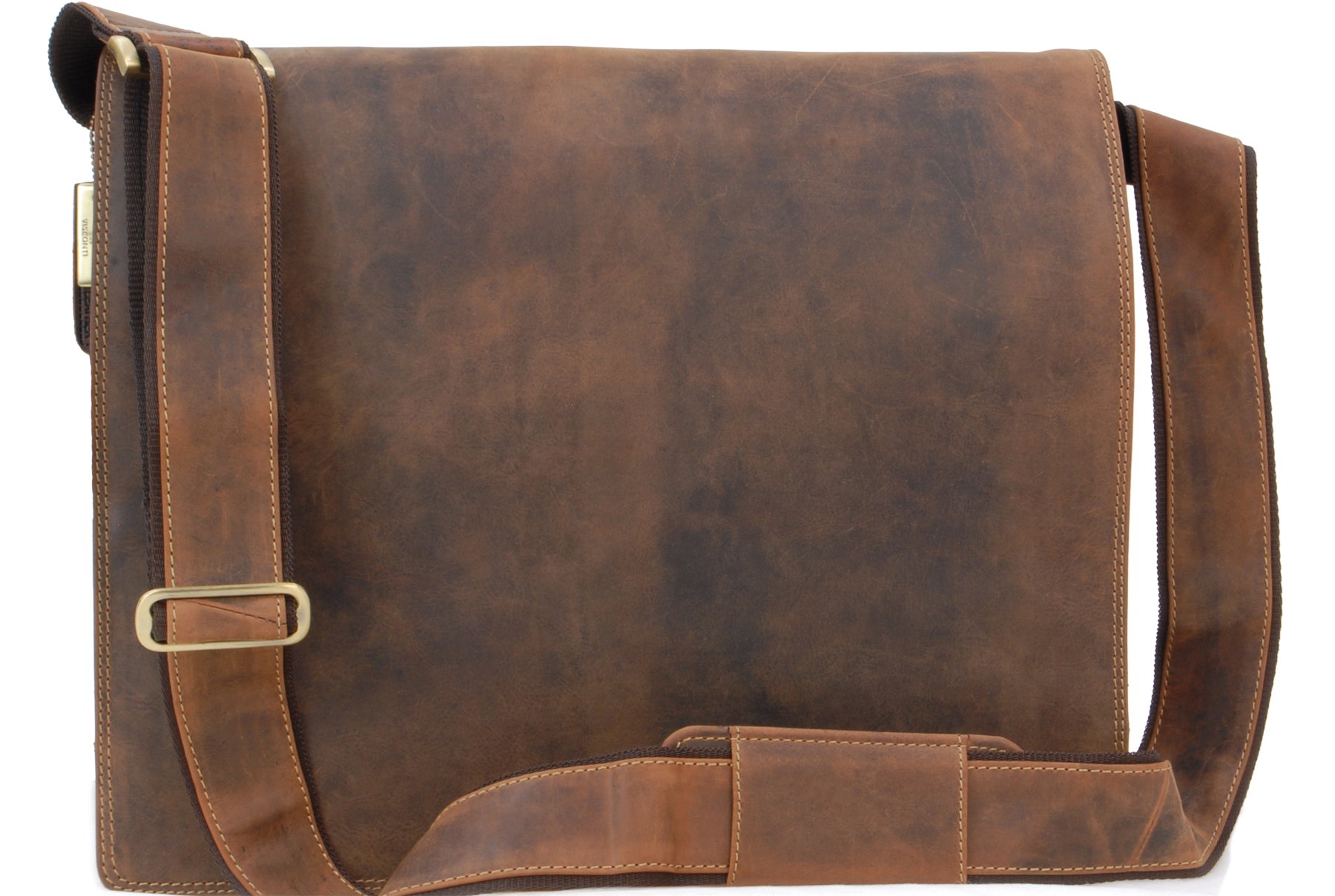 Visconti Hunters Bags 16054 Harvard borsa messenger marrone olio in pelle per PC 16 pollici