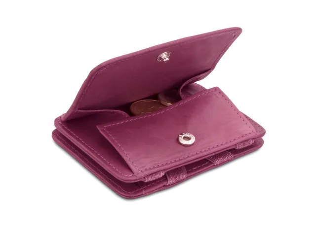 Hunterson The Leather Collection The OG Coin portafoglio portamonete Purple Orange
