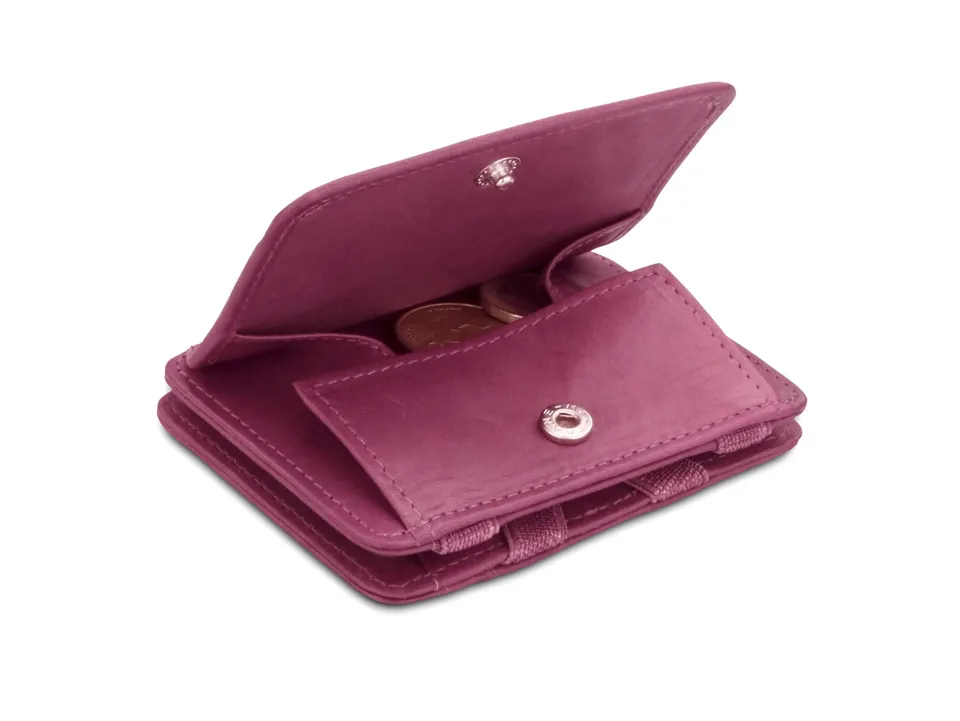 Hunterson The Leather Collection The OG Coin portafoglio portamonete Purple Orange