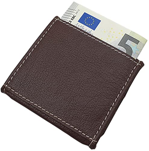 myledershop Münzbörsen Vienna Portamonete marrone pelle di bufalo