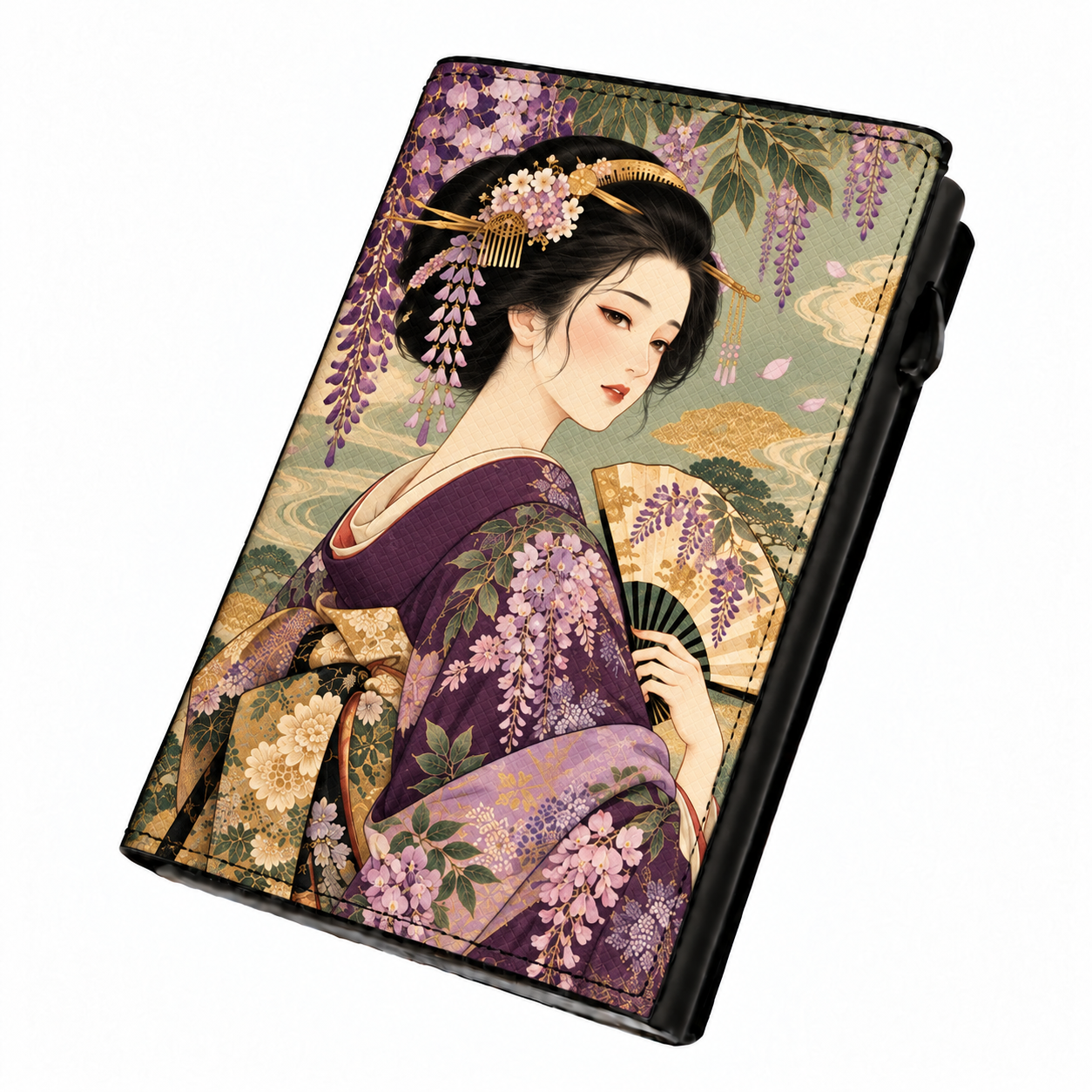 Moero Edizioni Speciali Geisha Japanese Art portafoglio RFID compatto