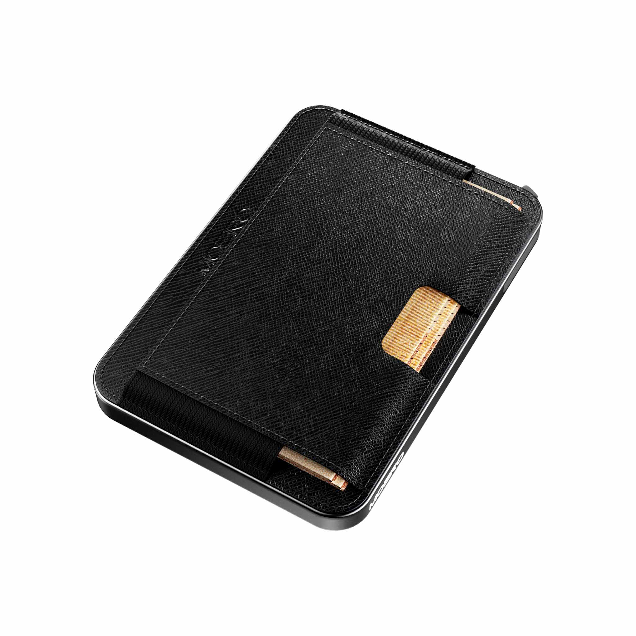 Moero Linea M2 M2 Pro Saffiano Black portafoglio MagSafe RFID
