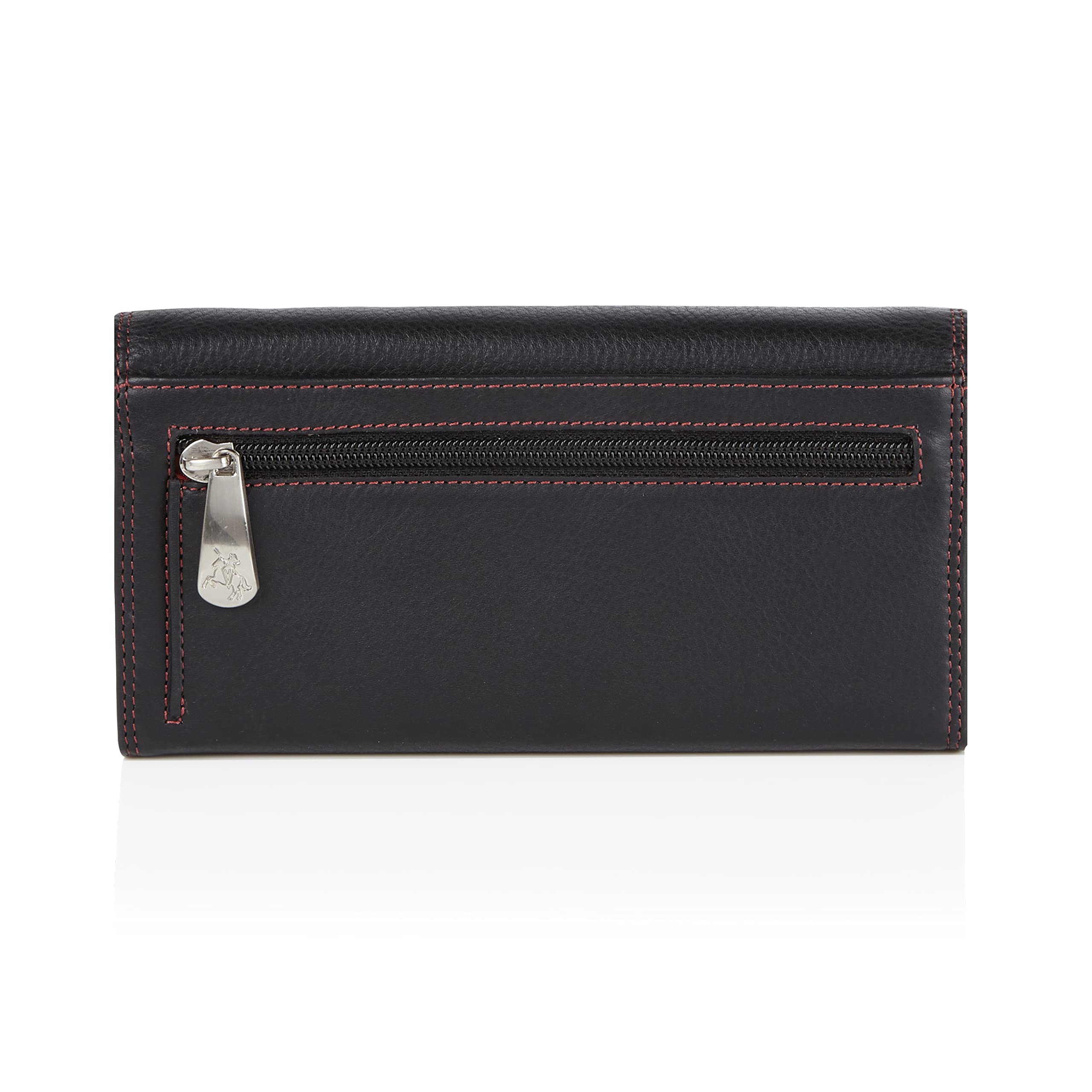 Visconti Colorado CD-21 portafoglio donna Nero Rosso RFID