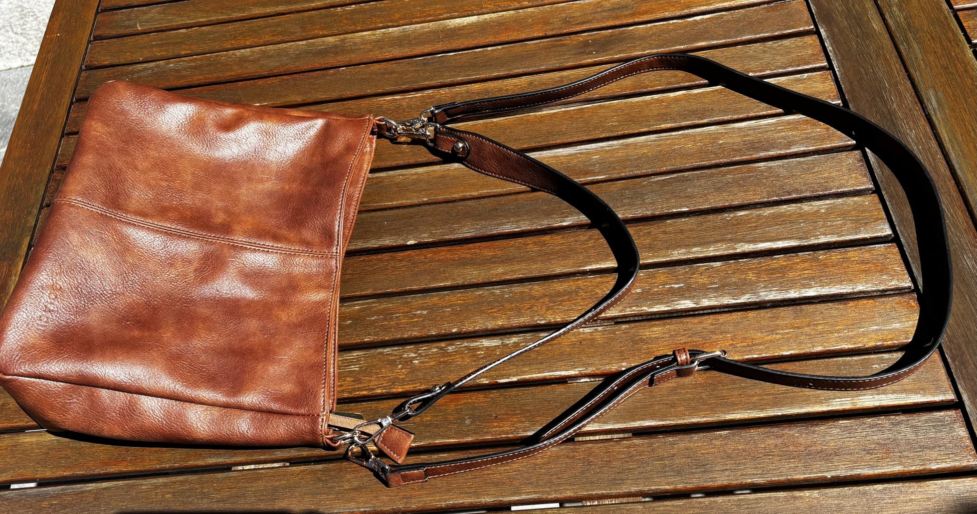 GOIACII BAG borsa a tracolla grande color caffè