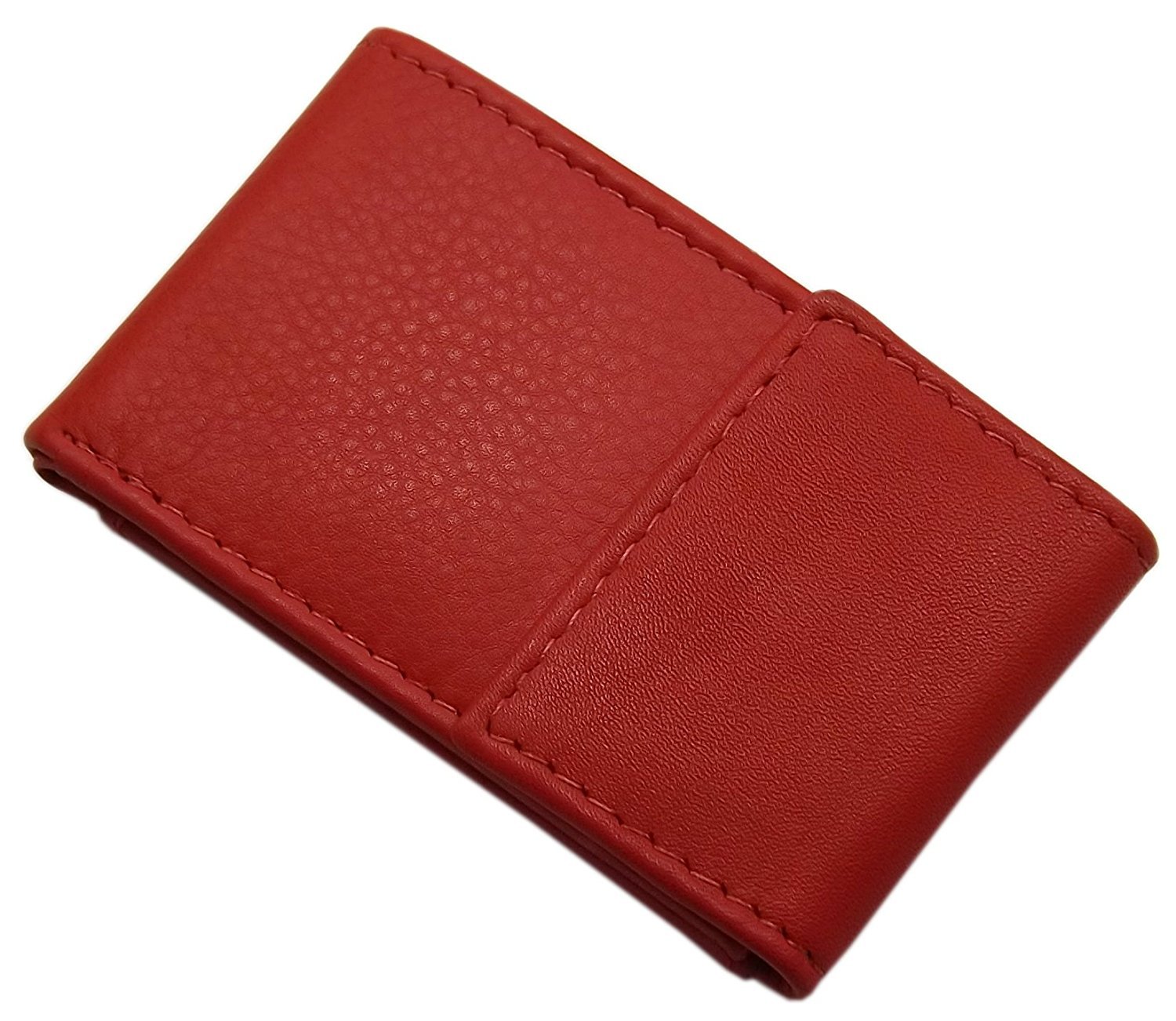 myledershop Herren Geldbörsen Piccolo portafoglio da uomo in pelle di vitello rosso