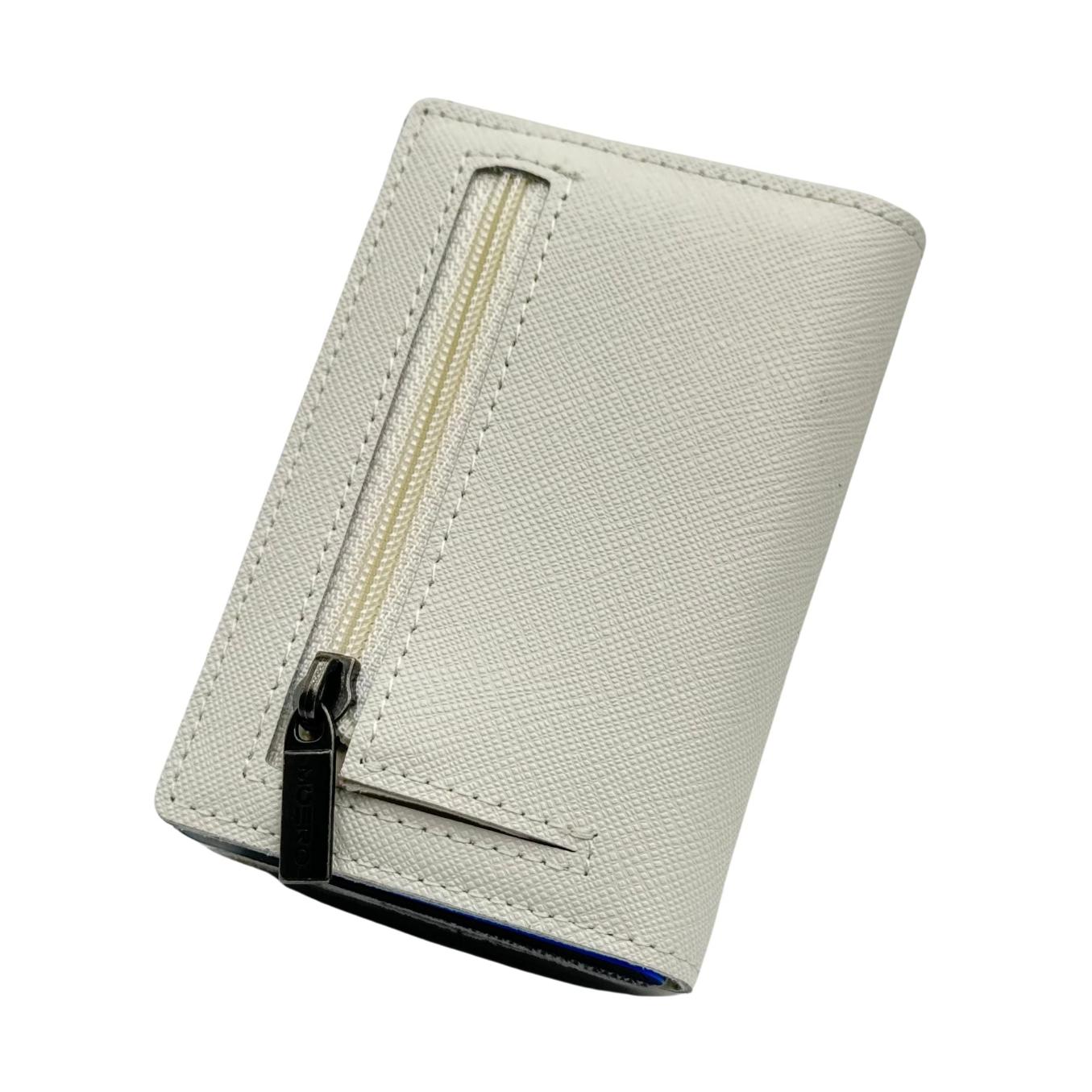 Moero Linea PRO Zip Saffiano portafoglio bianco RFID 4.0
