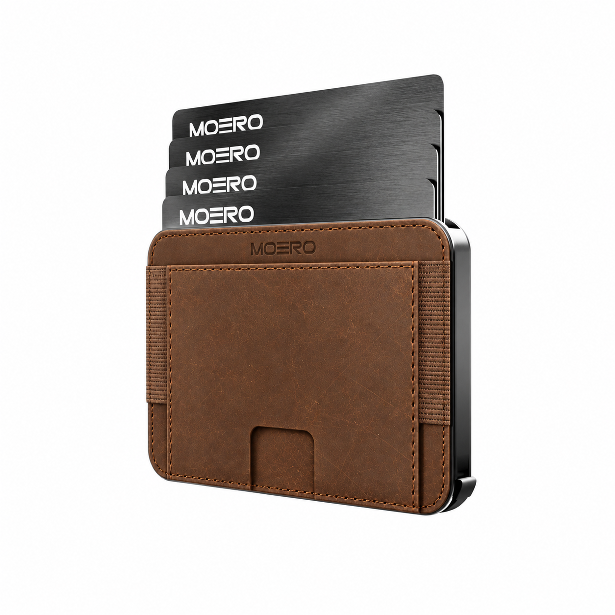 Moero Linea M2 M2 Pro Crazy Horse Cioccolato MagSafe Wallet portafoglio