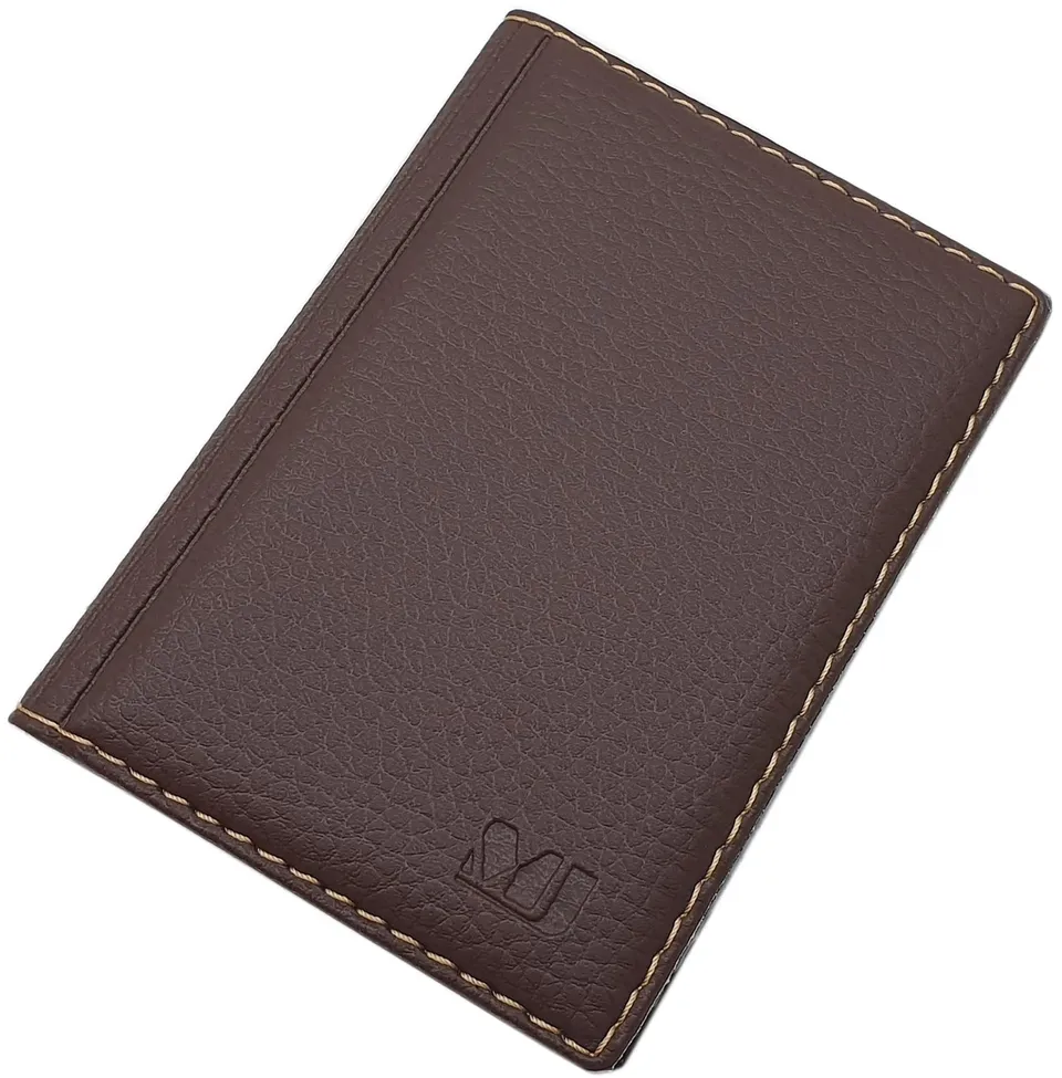 myledershop Karten- und Ausweisetuis porta documenti Design 2 Marrone