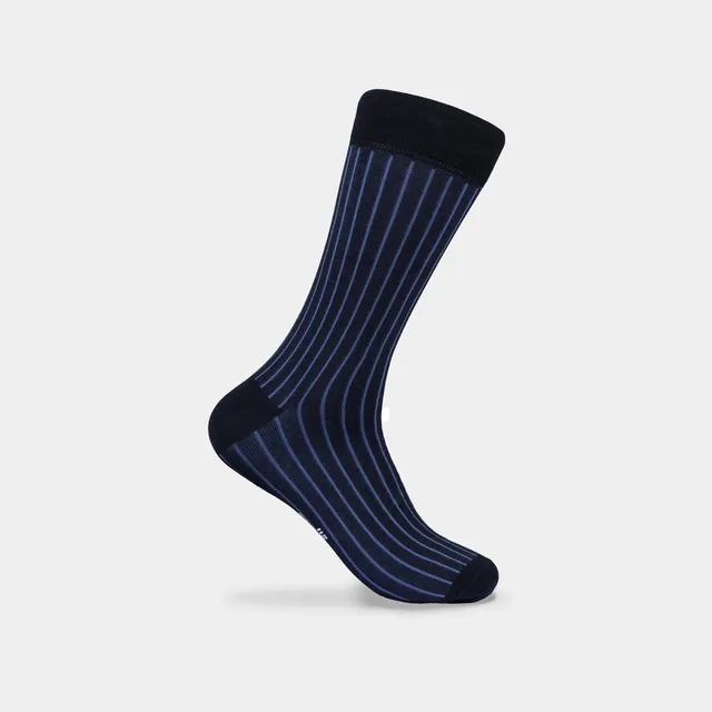 Miguel Bellido Calcetines calzini in cotone mercerizzato celesti 39-42 a righe