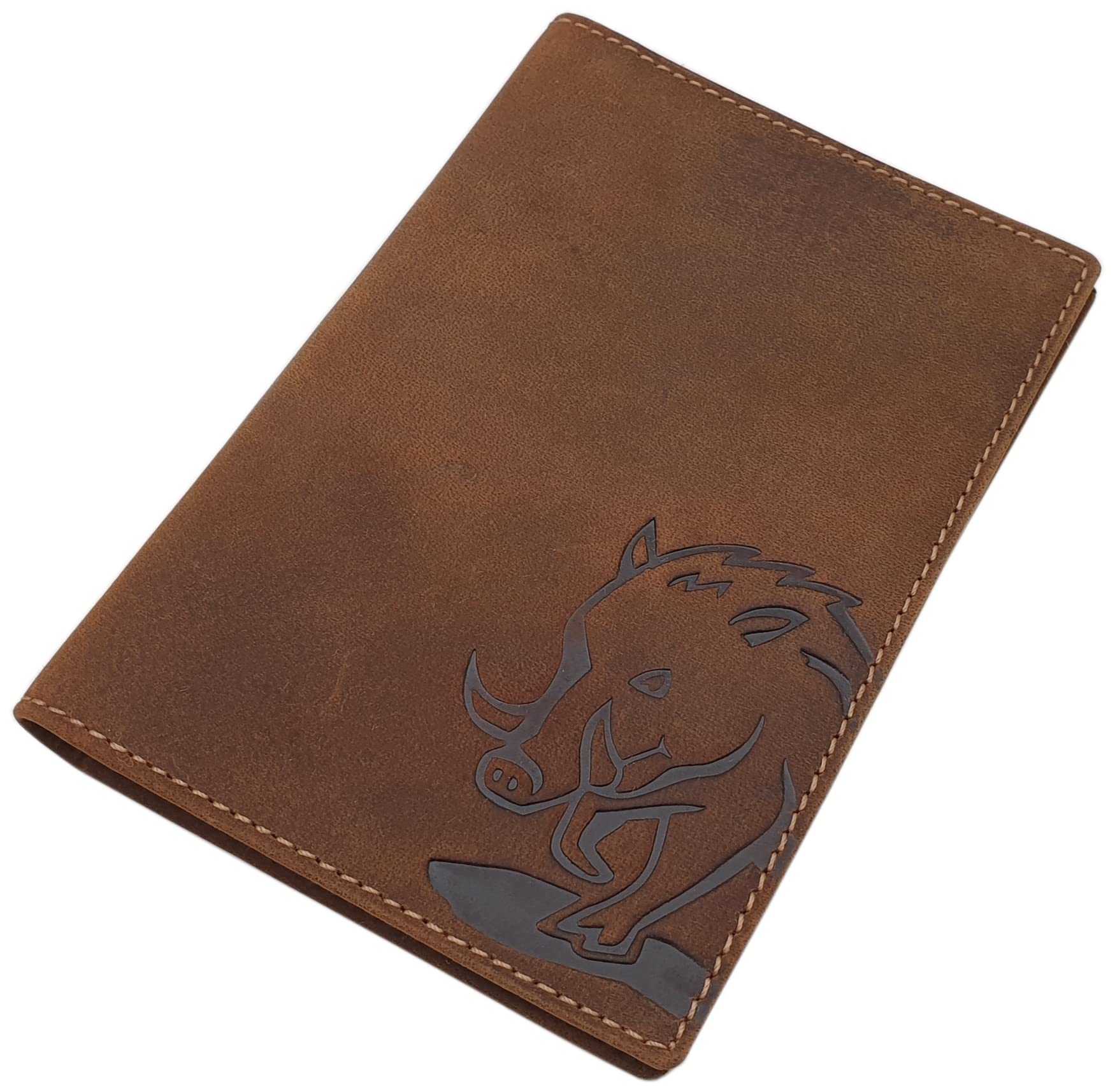 myledershop Karten- und Ausweisetuis portadocumenti motivo cervo pelle bufalo