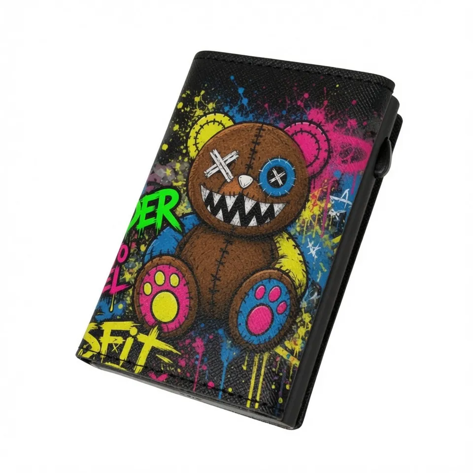 Moero Edizioni Speciali Teddy Built Different portafoglio RFID compatto