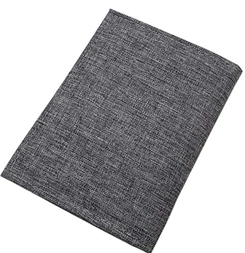 myledershop Herren Geldbörsen portafoglio verticale grigio con protezioni metalliche