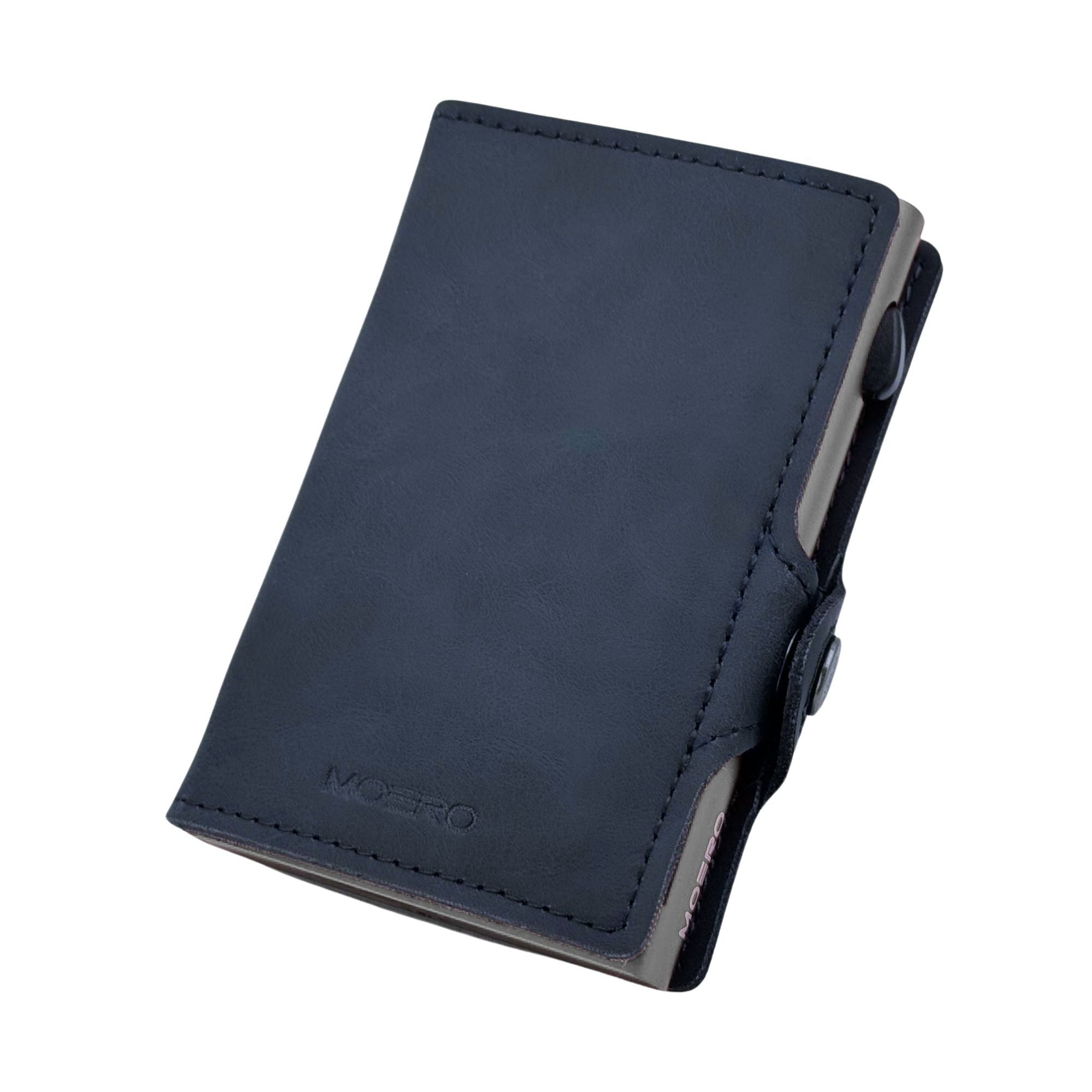 Moero Linea Classic Classic Vintage portafoglio Blu vegano