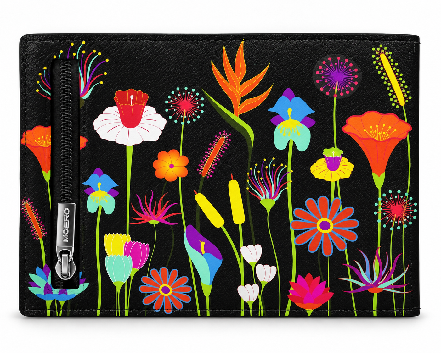 Moero Edizioni Speciali Floral Giardino Neon portafoglio RFID