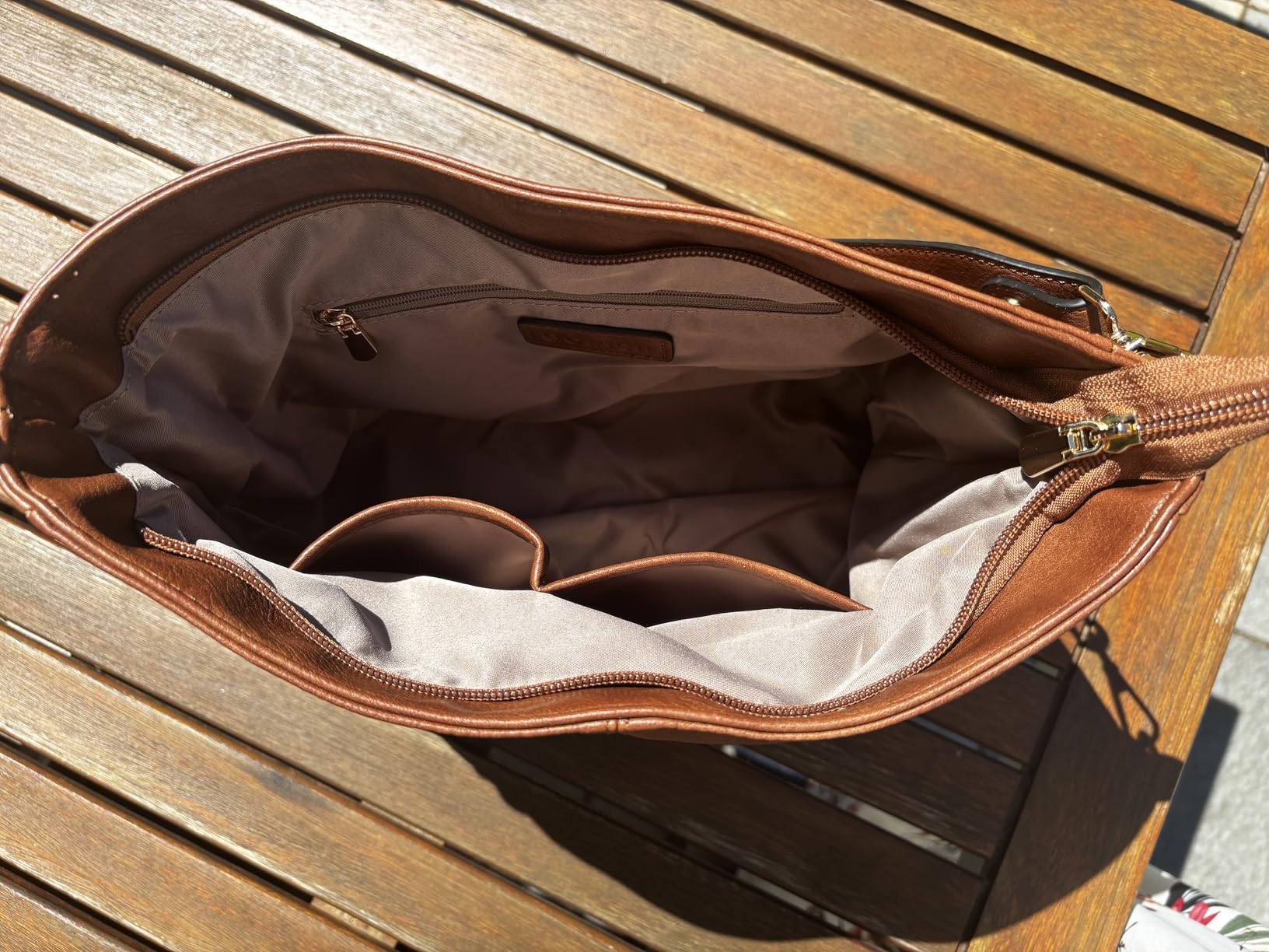 GOIACII BAG borsa a tracolla grande color caffè