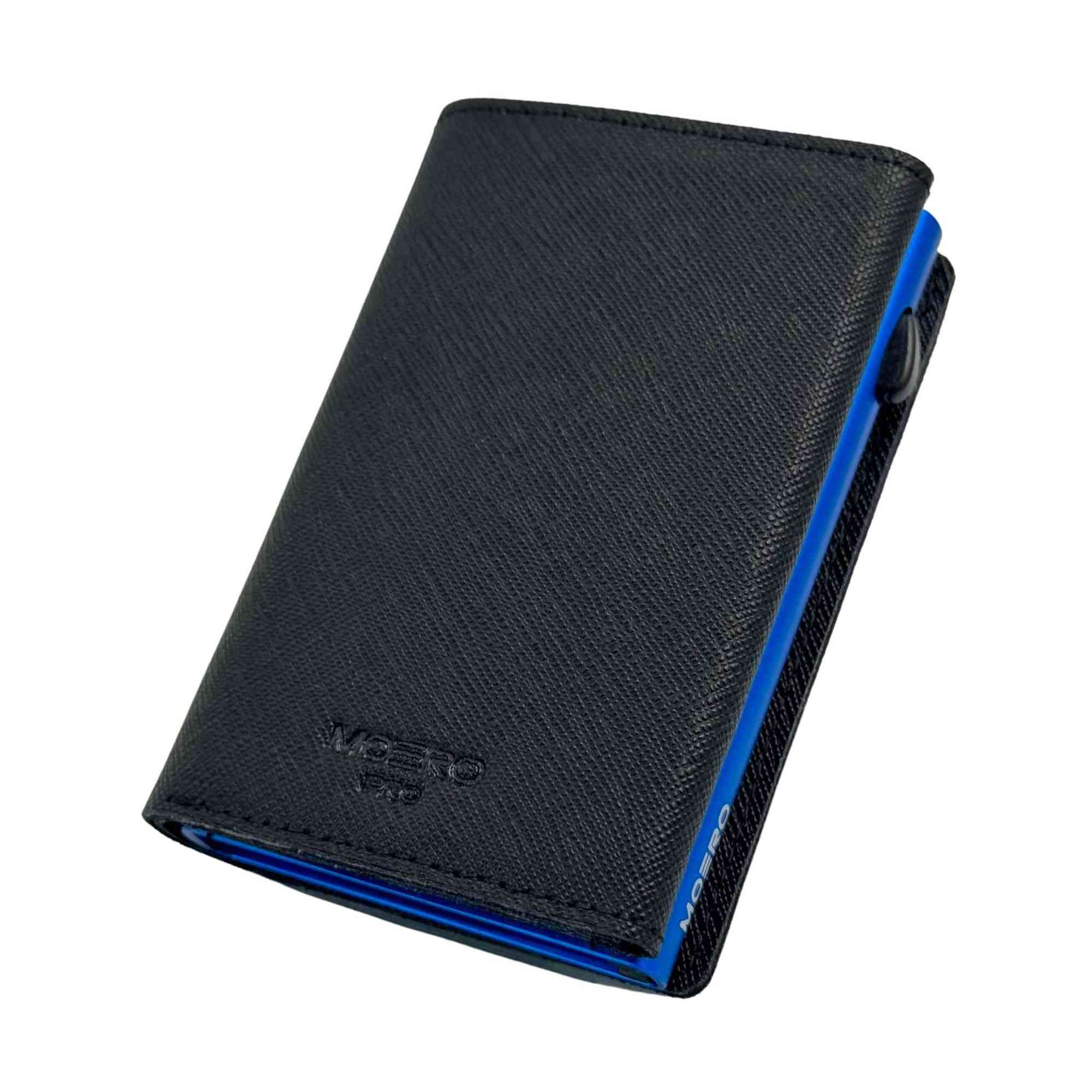 Moero Linea PRO PRO PLUS Zip Saffiano portafoglio nero RFID