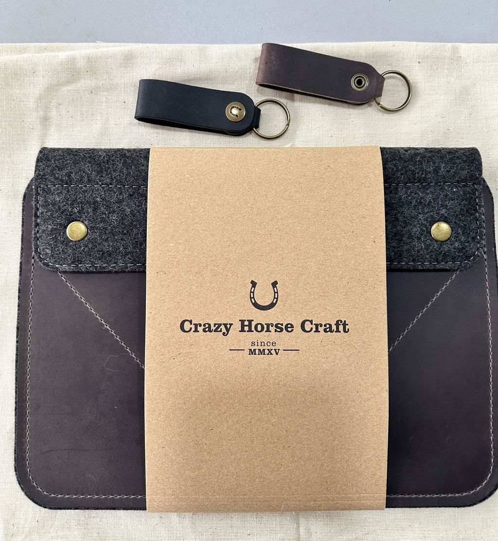 Crazy Horse Craft iPad and Kindle Cases custodia iPad Stone Grey in pelle