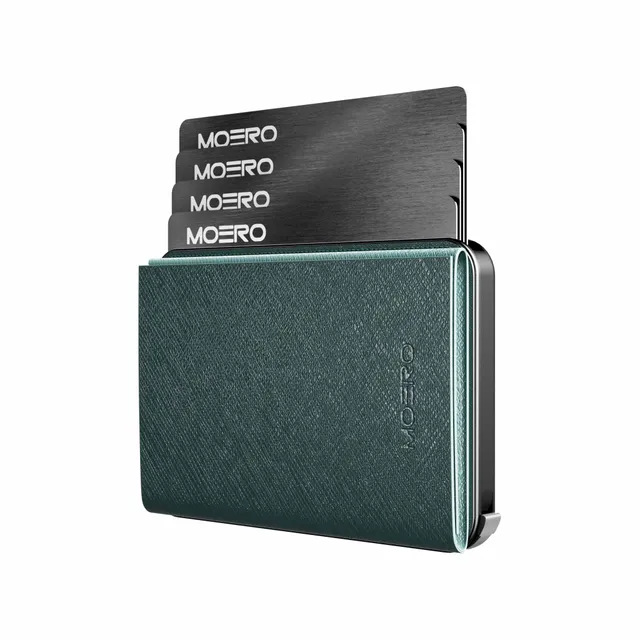 Moero Linea M2 M2 Pro Plus portafoglio verde MagSafe RFID