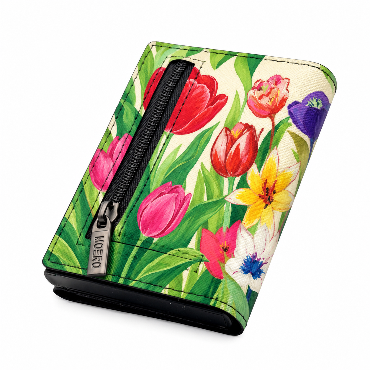 Moero Edizioni Speciali PRO Floral Tulipani di primavera portafoglio RFID